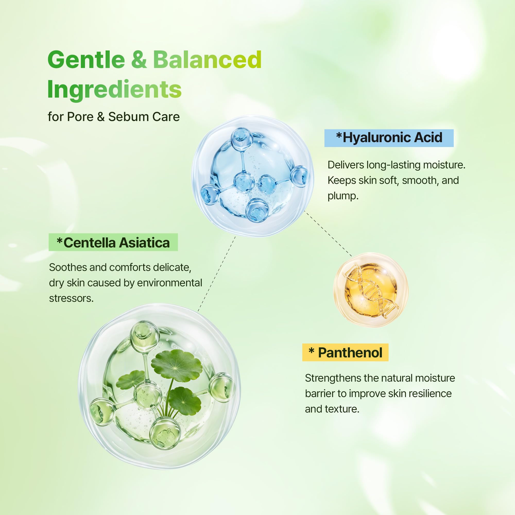 Calming Hydrating Serum with Hyaluronic Acid, Centella Asiatica & Panthenol
