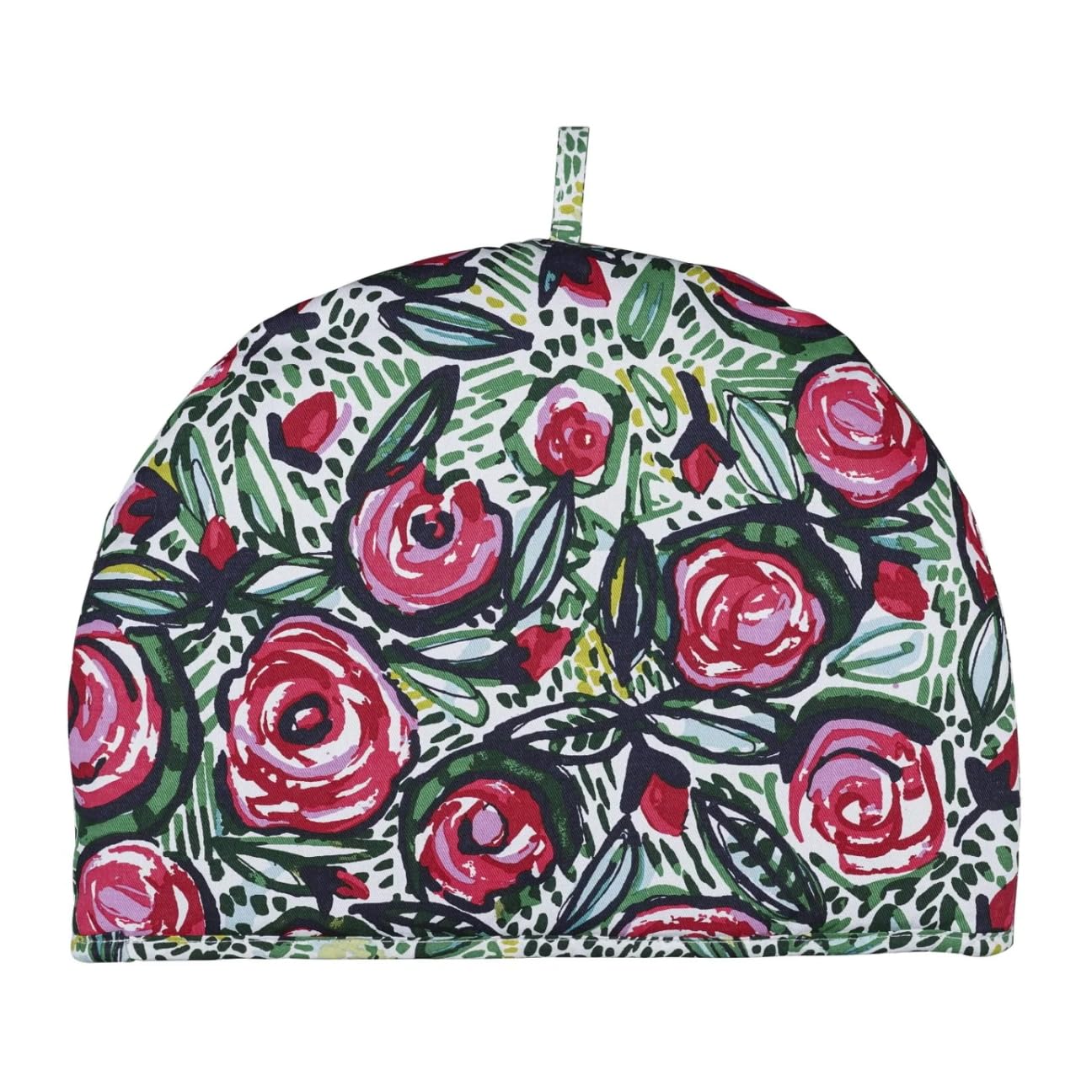 Ulster Weavers Tea Cosy - Vibrant Kitchen Accessory, 100% Cotton, Warming & Insulating - Perfect for a Traditional English High Tea Experience, Rose Garden, Pink