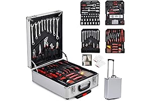 Ubesgoo 799-Piece Rolling Tool Kit with Aluminum Trolley Case