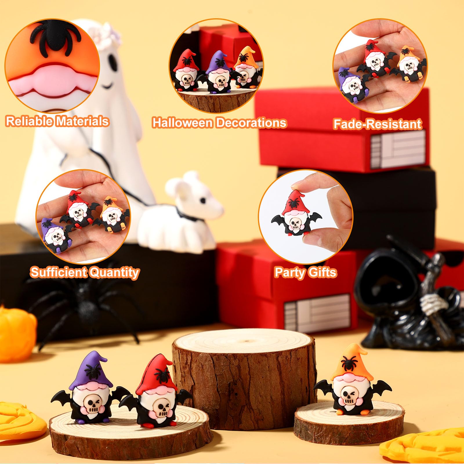 15pcs Mini Halloween Gnomes - Image 4