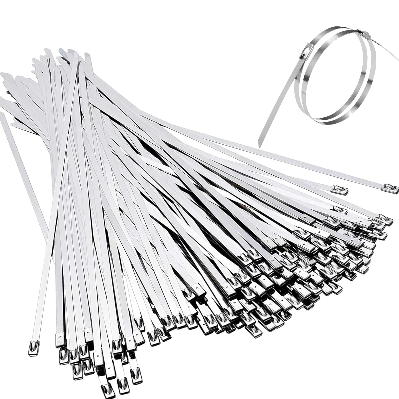 Amazon.com: Metal Zip Ties 11.8 Inch Heavy Duty Stainless Steel