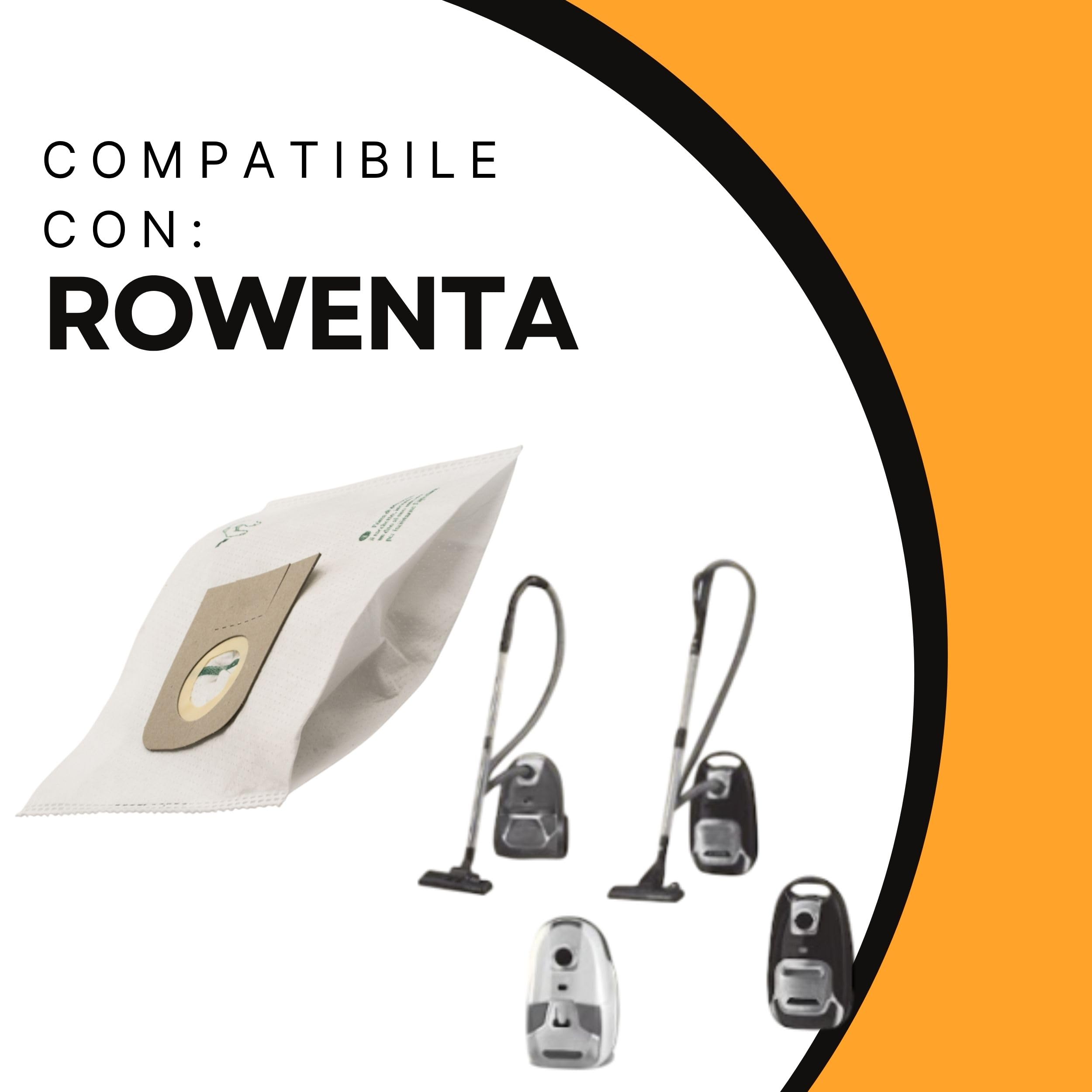 MohMus 10 Sacchetti per Aspirapolvere Rowenta Silence Force 4A+ RO7347 - RO7347EA, 4A++ RO7485 - RO7485EA