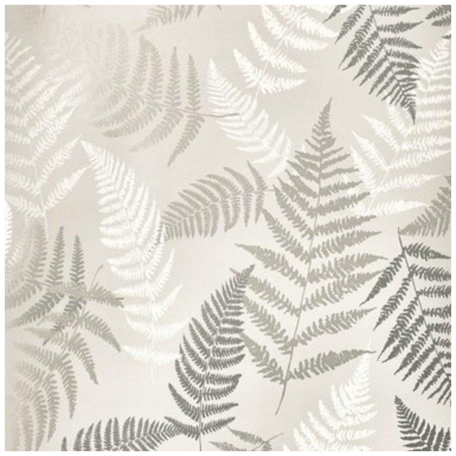 Yöl Silver Bracken Gunmetal - Grey Fern Botanical Forest - Contemporary Versatile Sophisticated - 10.05M X 52Cm Roll Diy Wallcovering - Non-Woven Paste The Wall Wallpaper