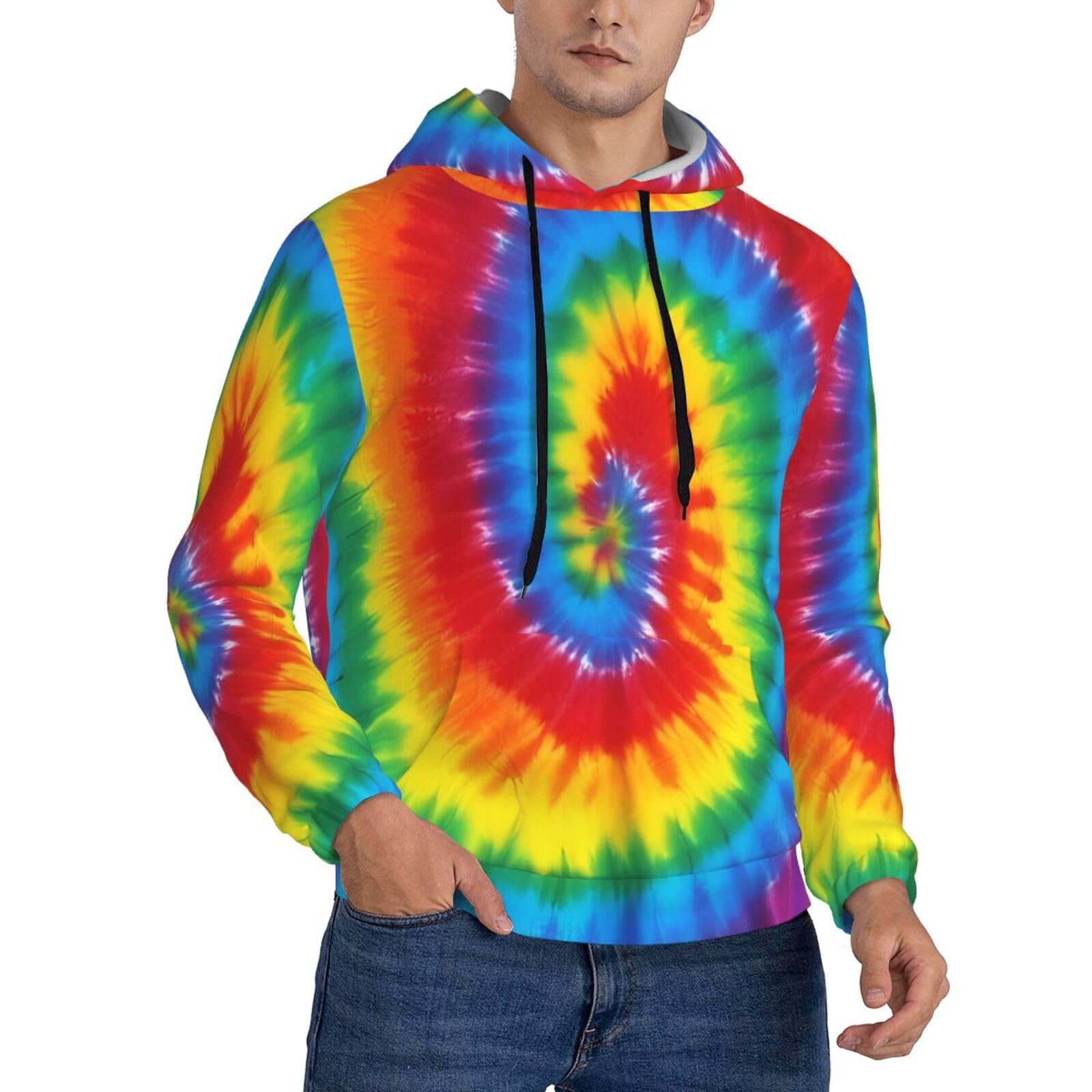 Sweat à capuche imprimé hippie homme pour vos sorties en plein air