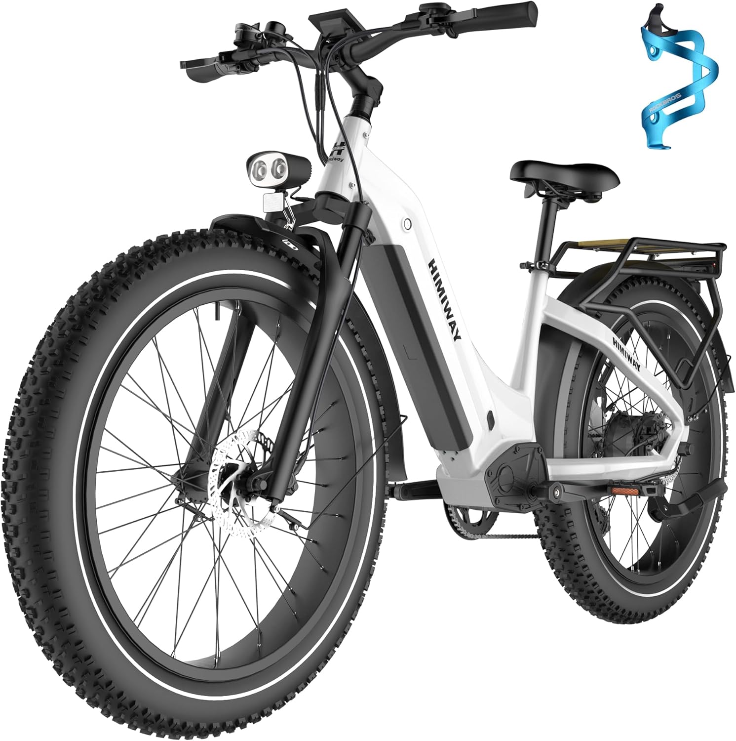 Himiway Zebra Vélo électrique 60 80 mi longue portée, moteur 750 W, pneus larges 66 cm, vélo