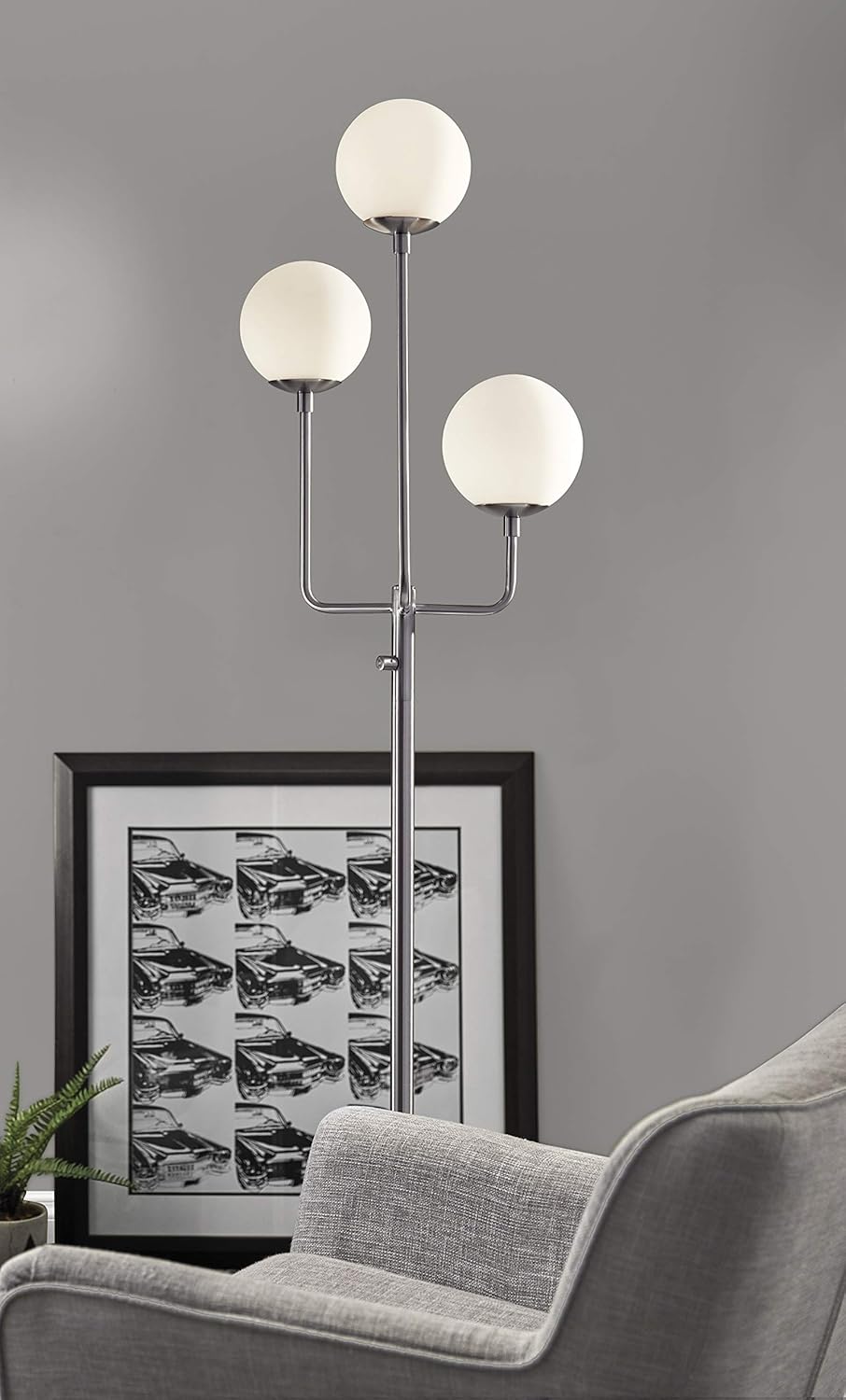 Bеѕt Dеаl Prоduсt Adesso 3059-22 Asbury, Floor Lamp, Brushed Steel