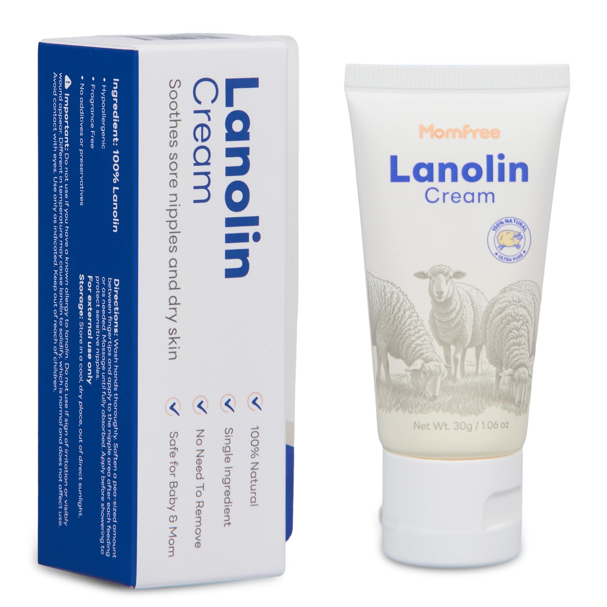 Amazon.com : Nipple Cream Safe for Breastfeeding: Lanolin Nipples