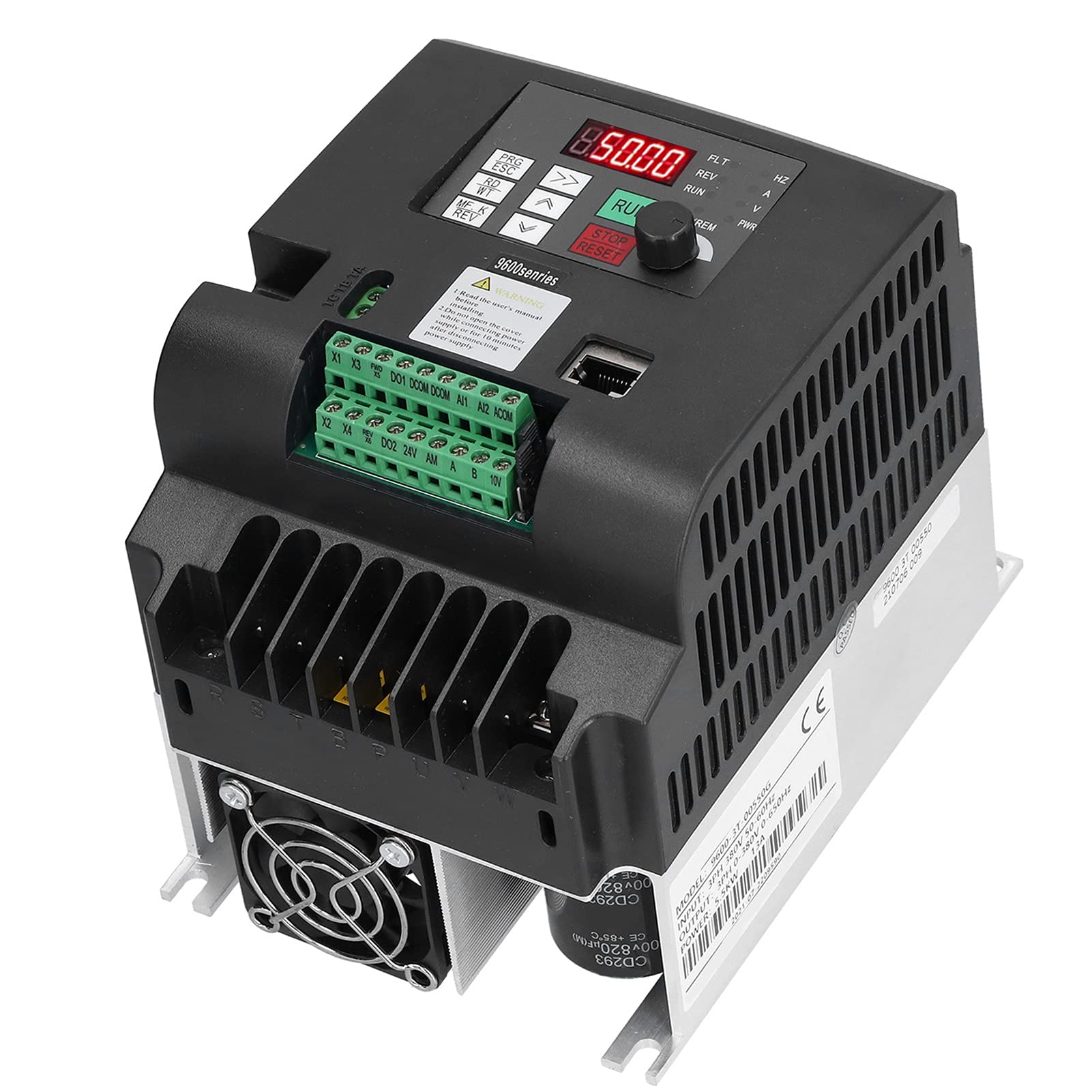 Fafeicy 5.5KW 3-Fase Control Vectorial Variador de Frecuencia