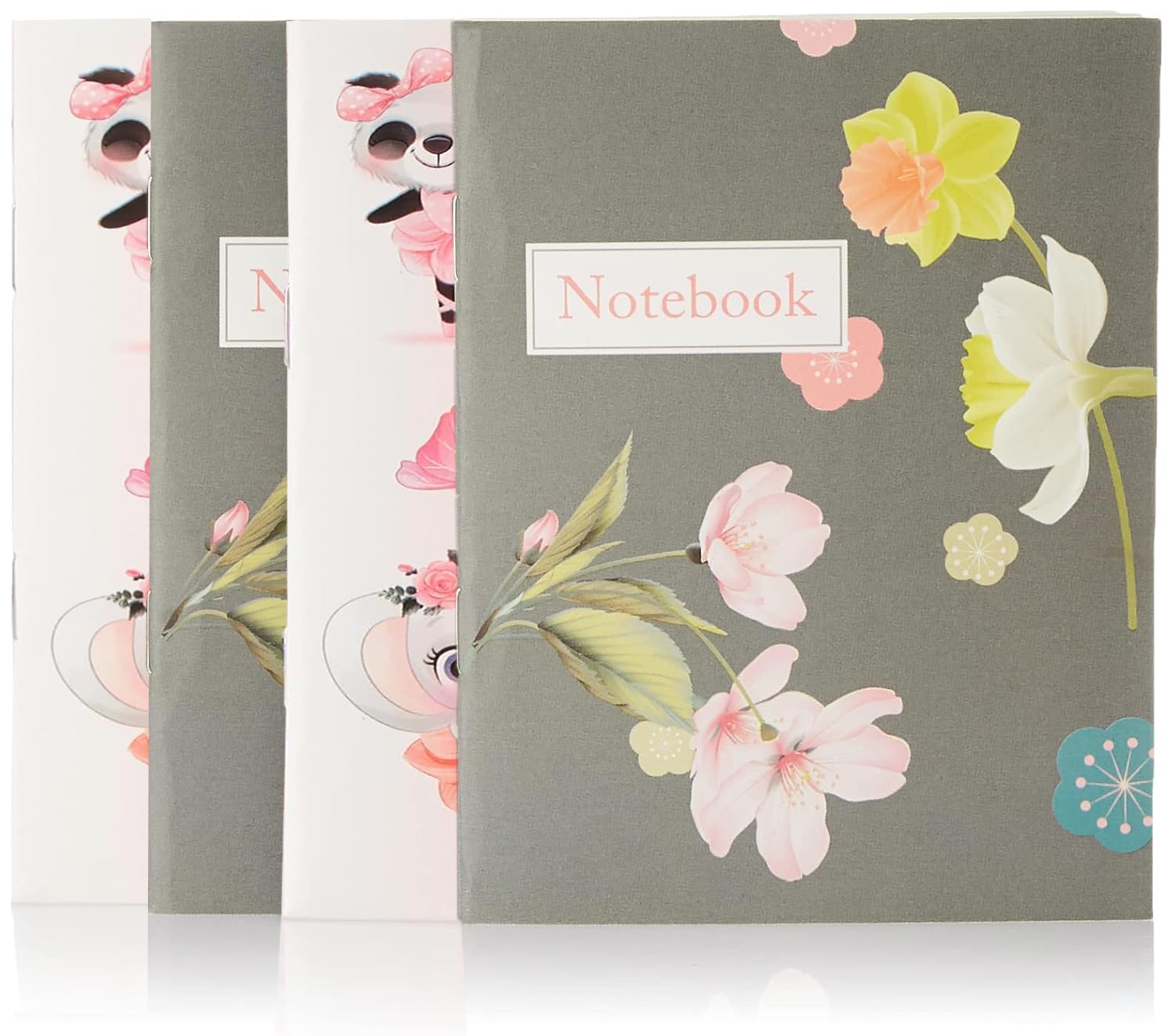 Amazon Brand - Solimo Pocket Diary With Lined Papers, Gratitude Journal/Travel Planner, For Boys & Girls (Pack Of 4)