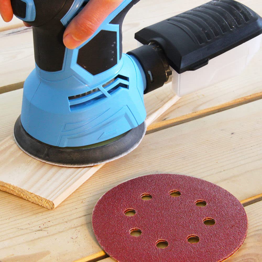 100pcs 125mm 5" Abrasive Sandpaper Sanding 8 Hole Disc Hook & Loop Sand Paper Grits 60~1500 for Polish Tools Accessories,h,Mixed