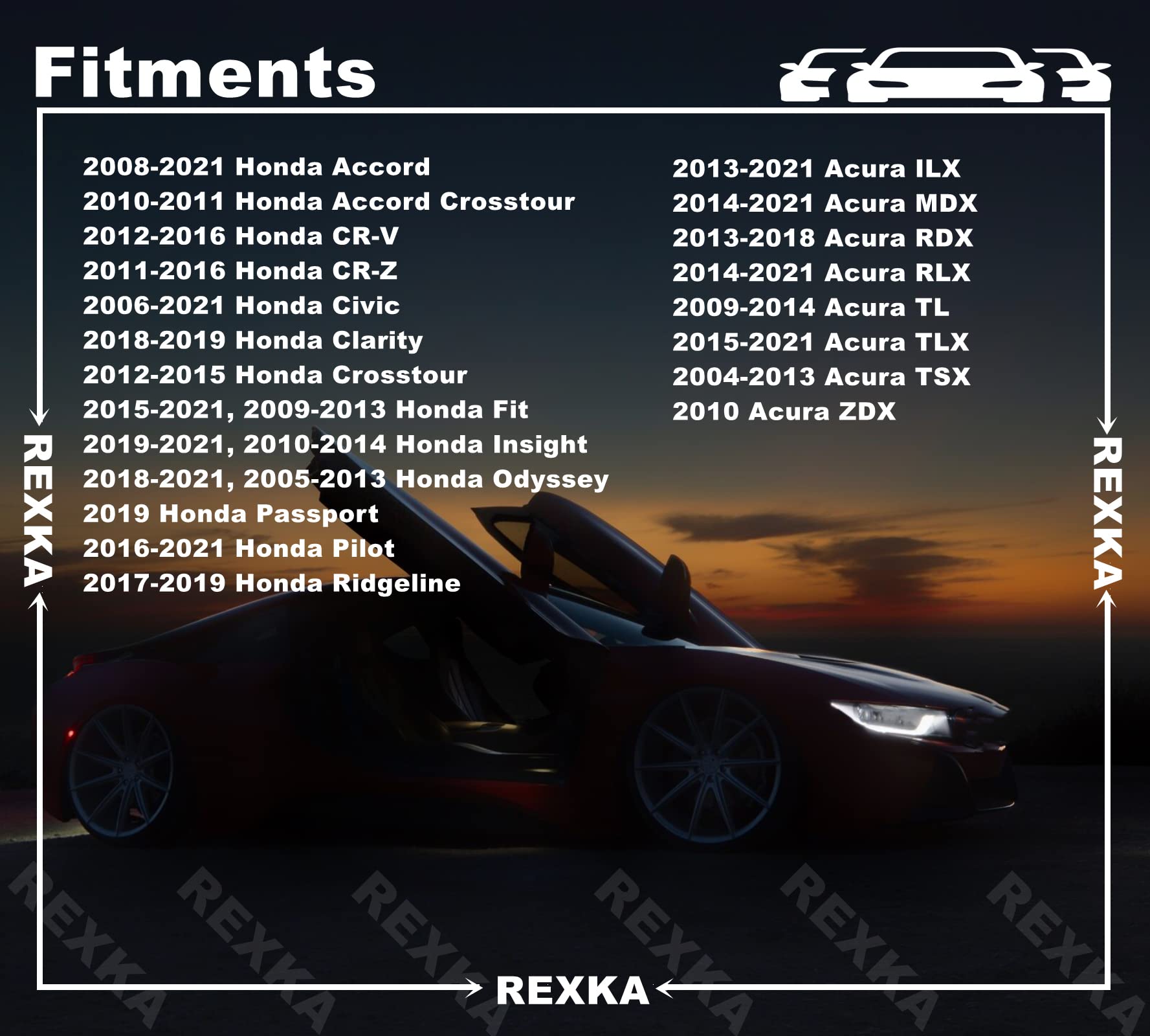 Amazon.co.jp: Rexka フェンダーライナーマッドガードリテーナー