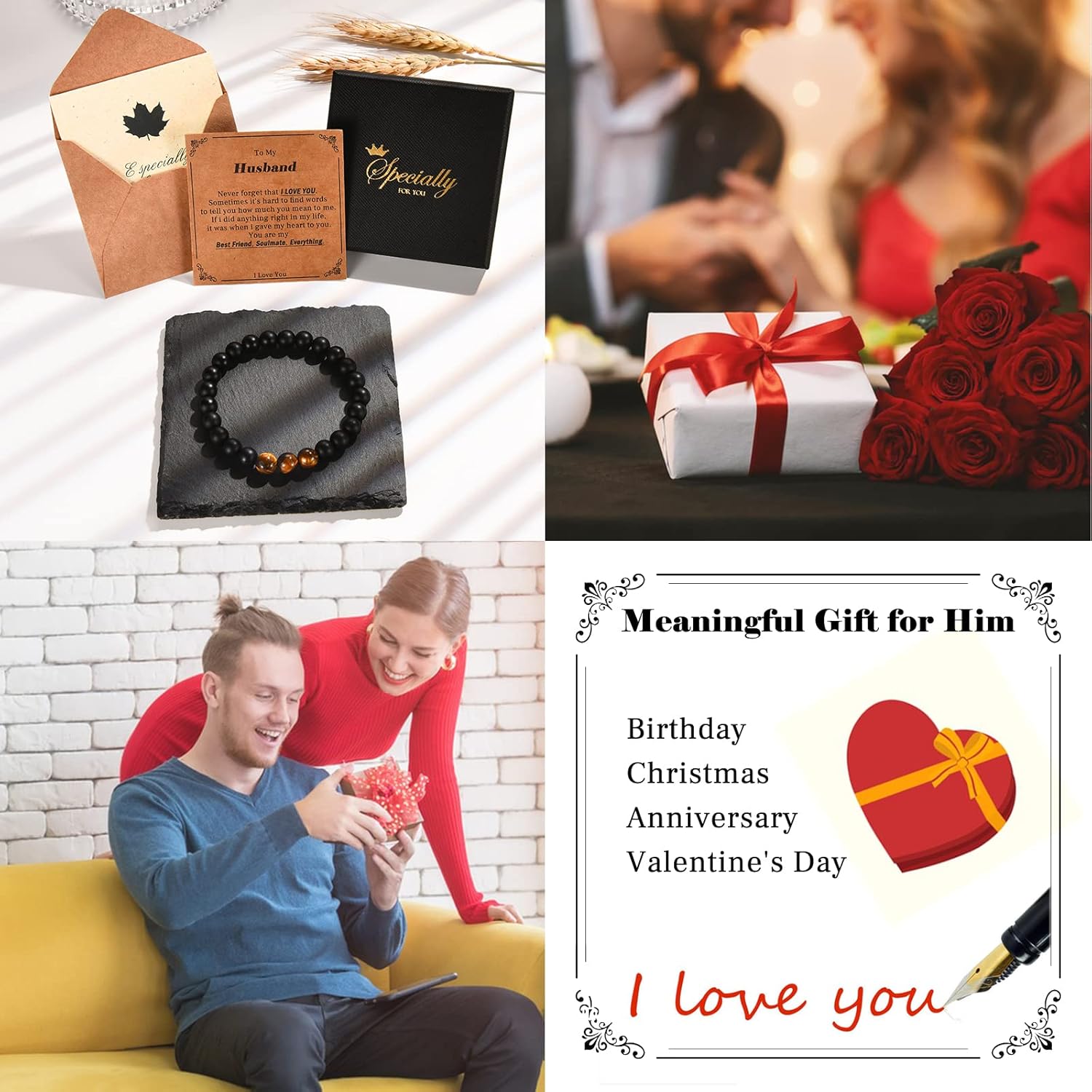 Mens Bracelet Gifts for Dad Husband Stepdad Bonus/First Time/New Dad to Be -Father's Day Christmas Valentines Day Anniversary Birthday Gifts for Him Man - Image 7