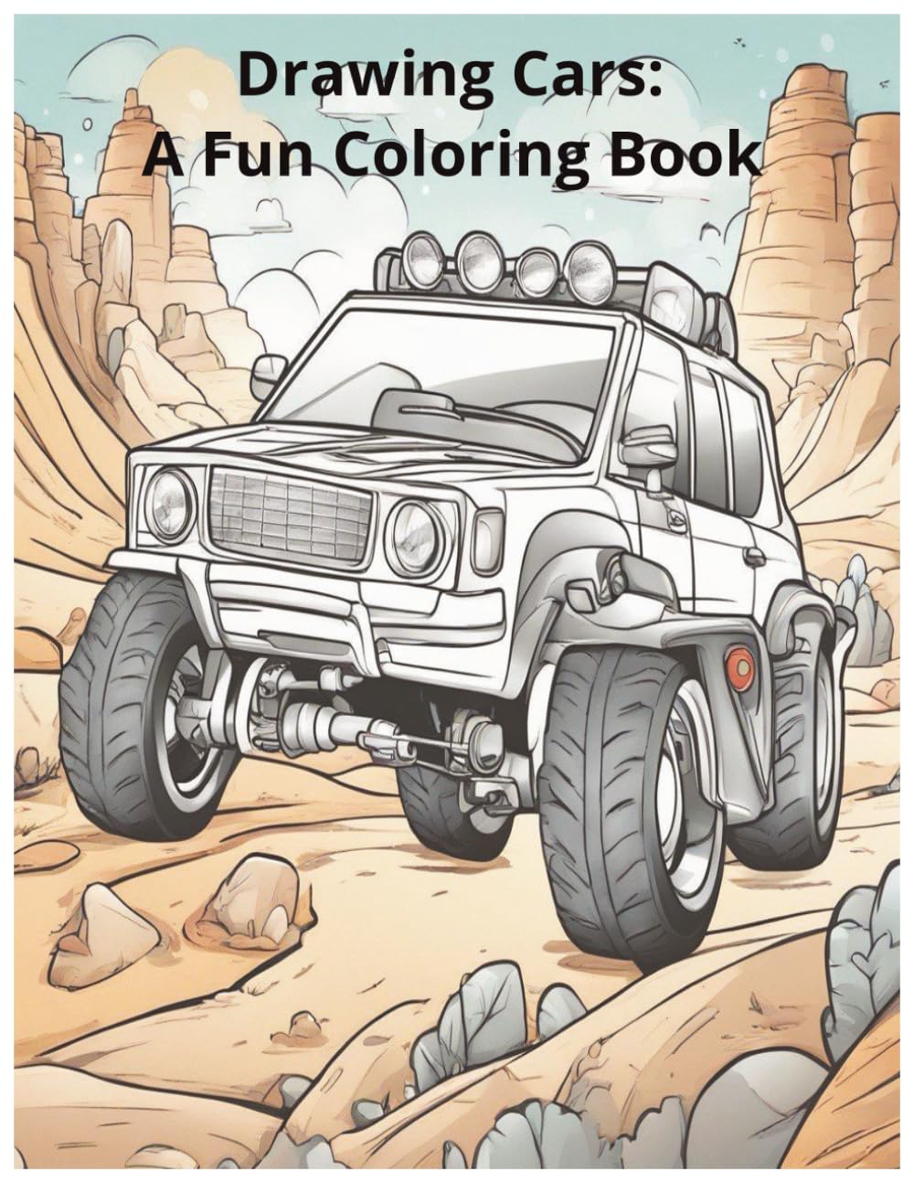 Drawing Cars: A Fun Coloring Book: Coloring book for Children with a cars theme