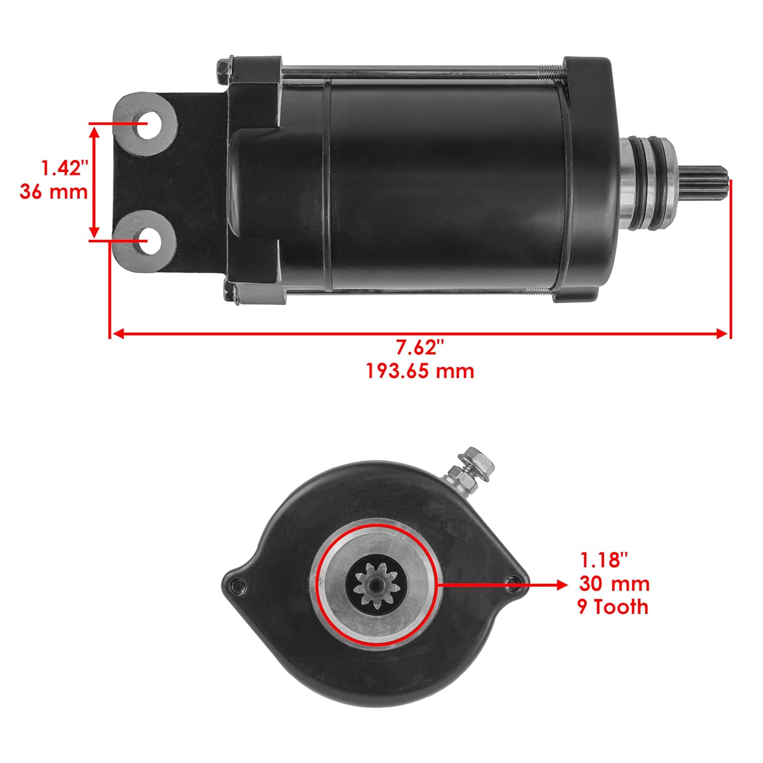 Caltric Starter & Solenoid Relay Compatible with Arctic Cat PWC Tigershark 1000 1000L 1000R 999Cc 1998