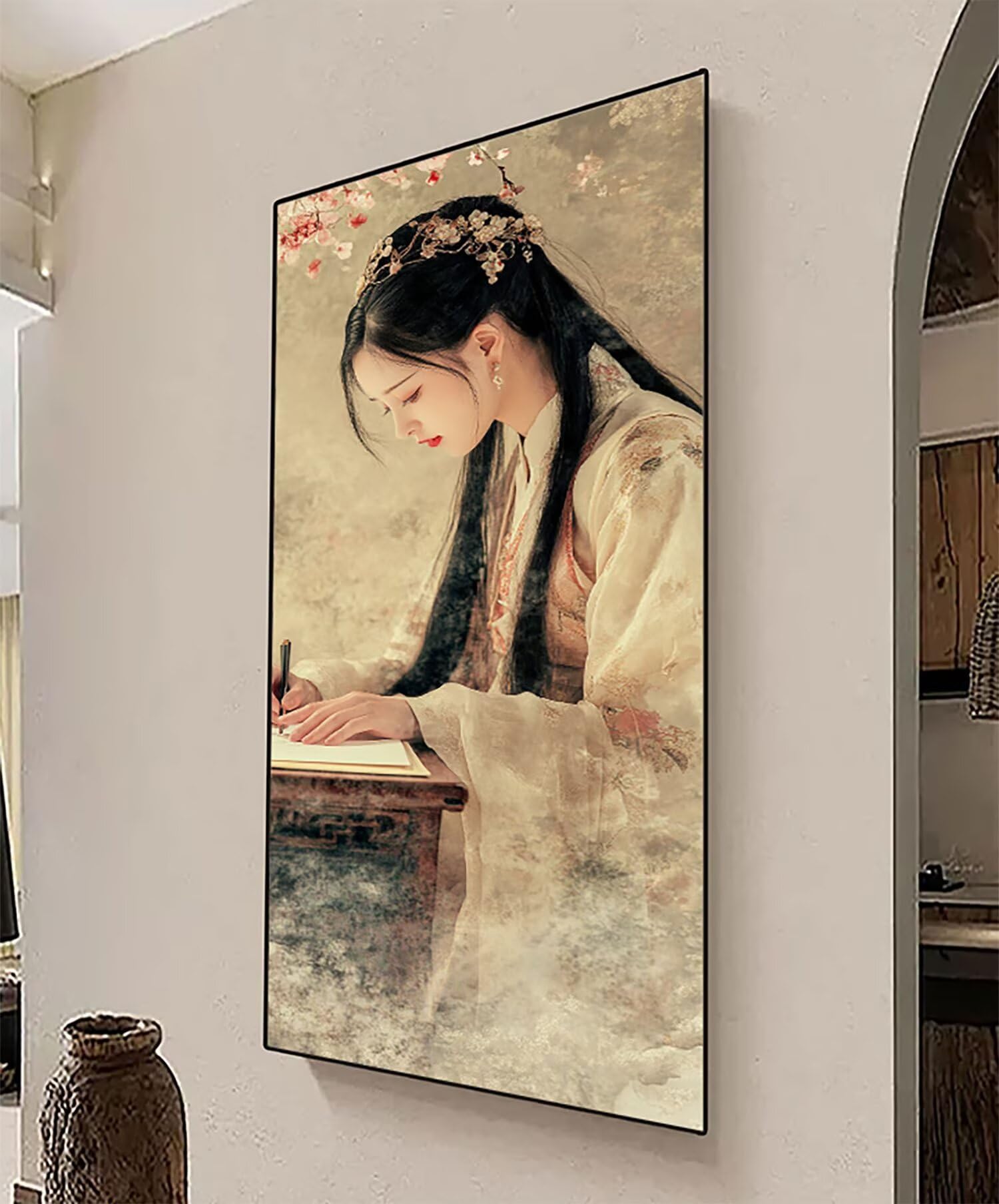Diamond Painting Retro, 5D Mädchen Diamond Painting Erwachsene Bastelset Kinder ab 6 Jahre, DIY Crystal Art Kreativ Set für Erwachsene Mosaikherstellung Bastelset für Deko Wohnzimmer 60x155cm 0R-793