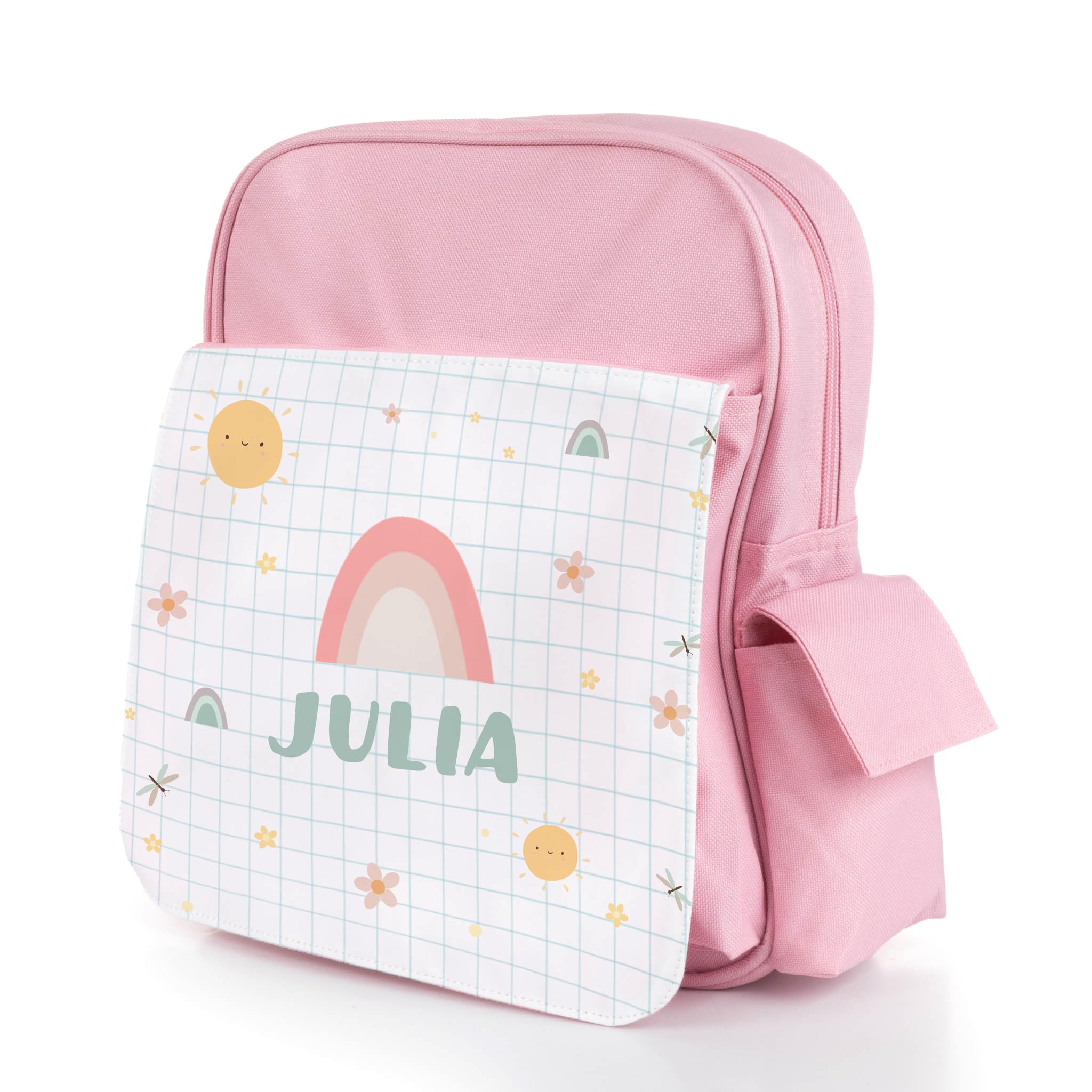 Wanapix | Mochila Infantil Personalizada | Mochila Escolar Pequeña con Nombre | Guardería/Colegio | Cierre de Cremallera y Velcro | Asas Regulables| 8 Litros