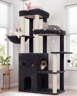 Heybly Cat Tree,Smoky Grey HCT055G