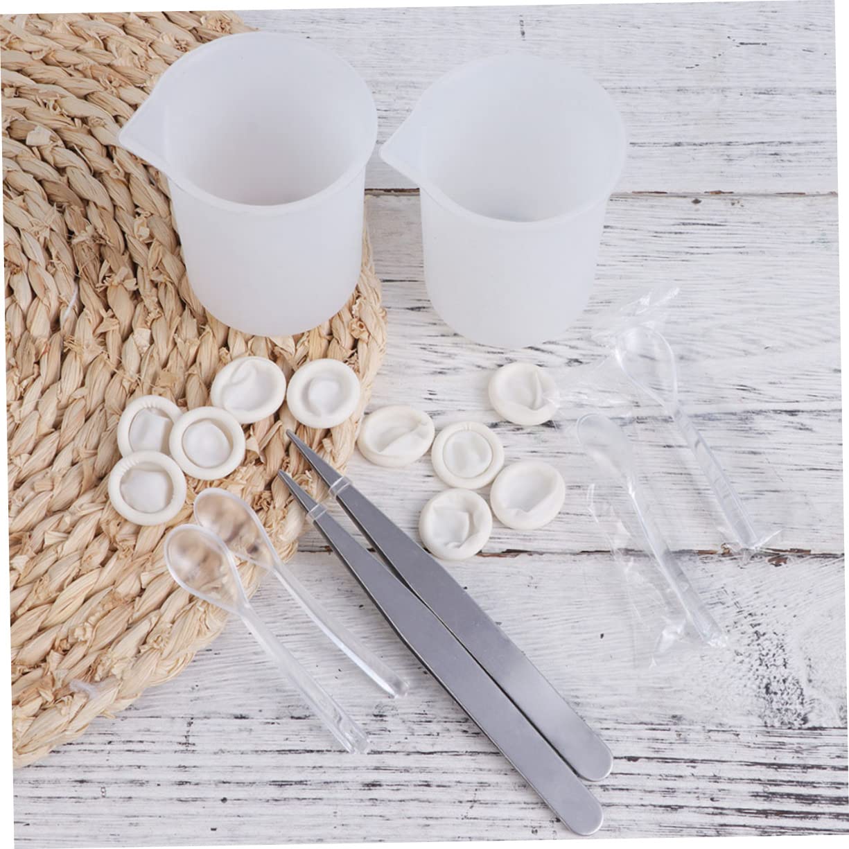 SHINEOFI 202pezzi Con Strumenti Epoxy Kit Completo Con Bacchette Tazze e Pinzette Per Creazioni Artigianali e Decorazioni Fai Da Te