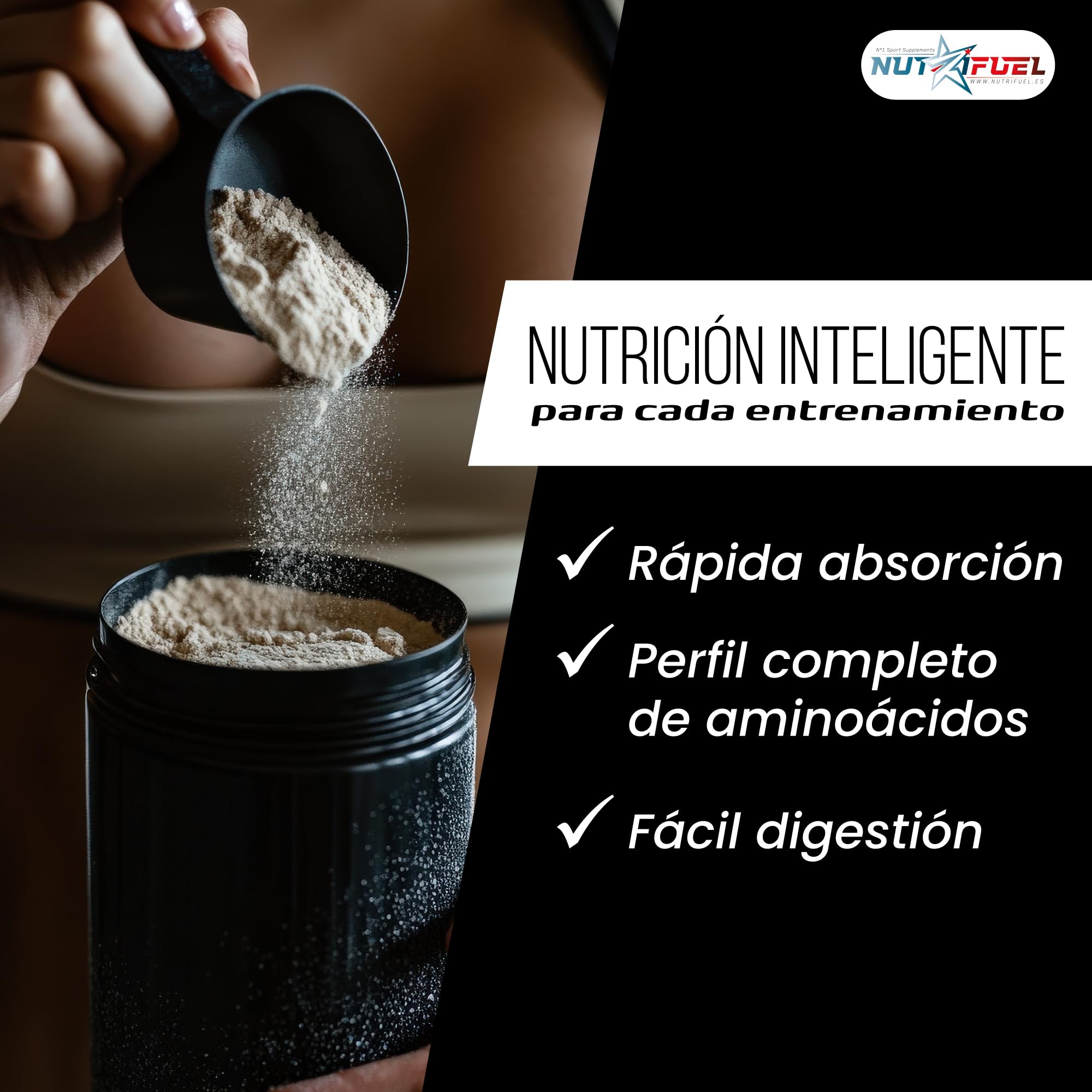 Proteina Whey Alta Pureza Recuperacion Muscular Crecimiento Musculo Aminoacidos HMB Formula Deportiva Batido Proteico Absorcion Rapida Nutricion Deportiva Fuerza Energia (Choco Brownie Caramel 2.000g