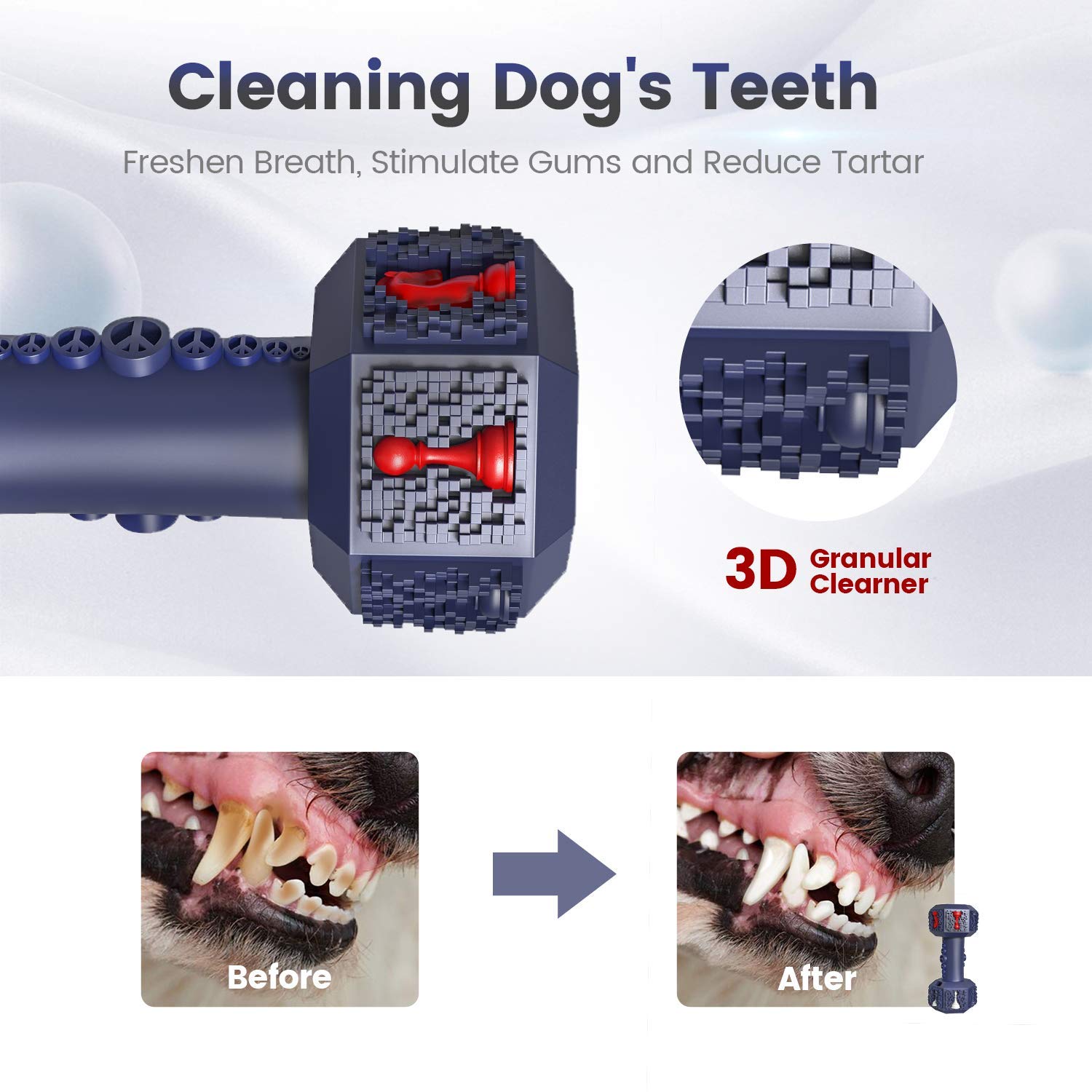 Juguetes para perros para masticadores agresivos, juguete masticable para perros grandes, juguetes indestructibles para perros grandes, juguetes de entrenamiento para perros grandes y