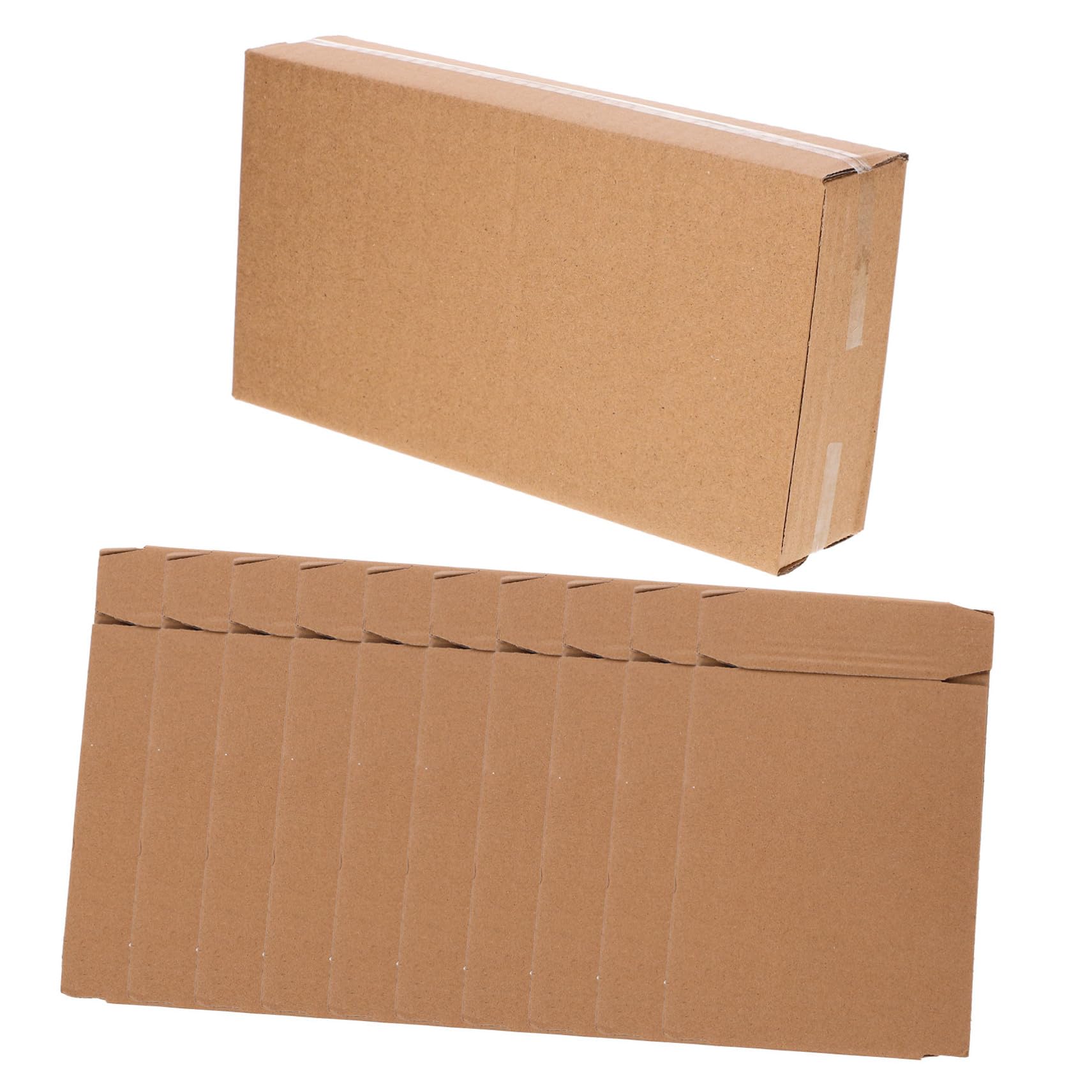 PRETYZOOM 10 piezas Cajas de Cartón Grueso para Envíos y Almacenamiento Resistentes