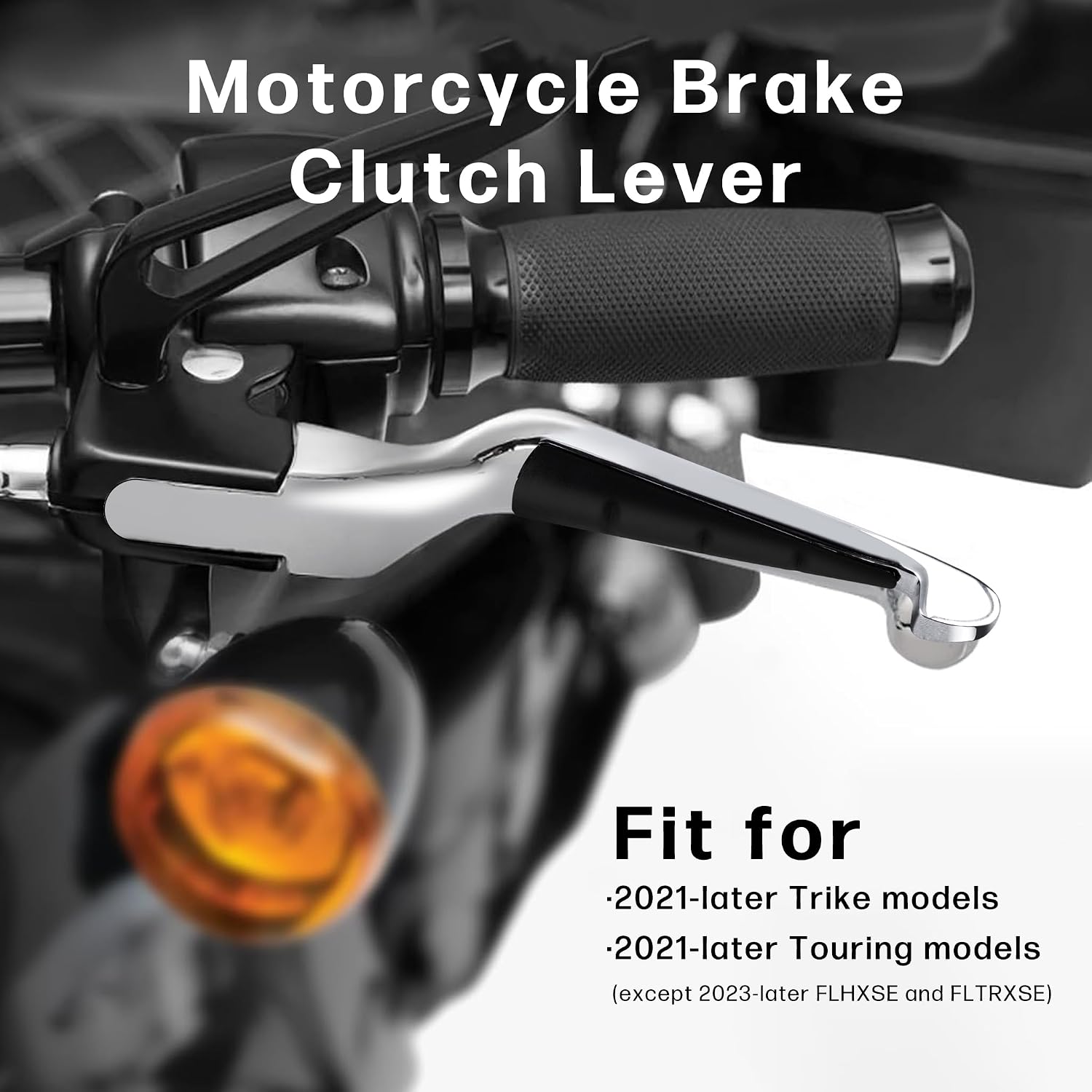 CNC Motorcycle Brake Cluctch Levers with Anti-Slip Silicone Fit for 2021-later Touring Models and Trike Models