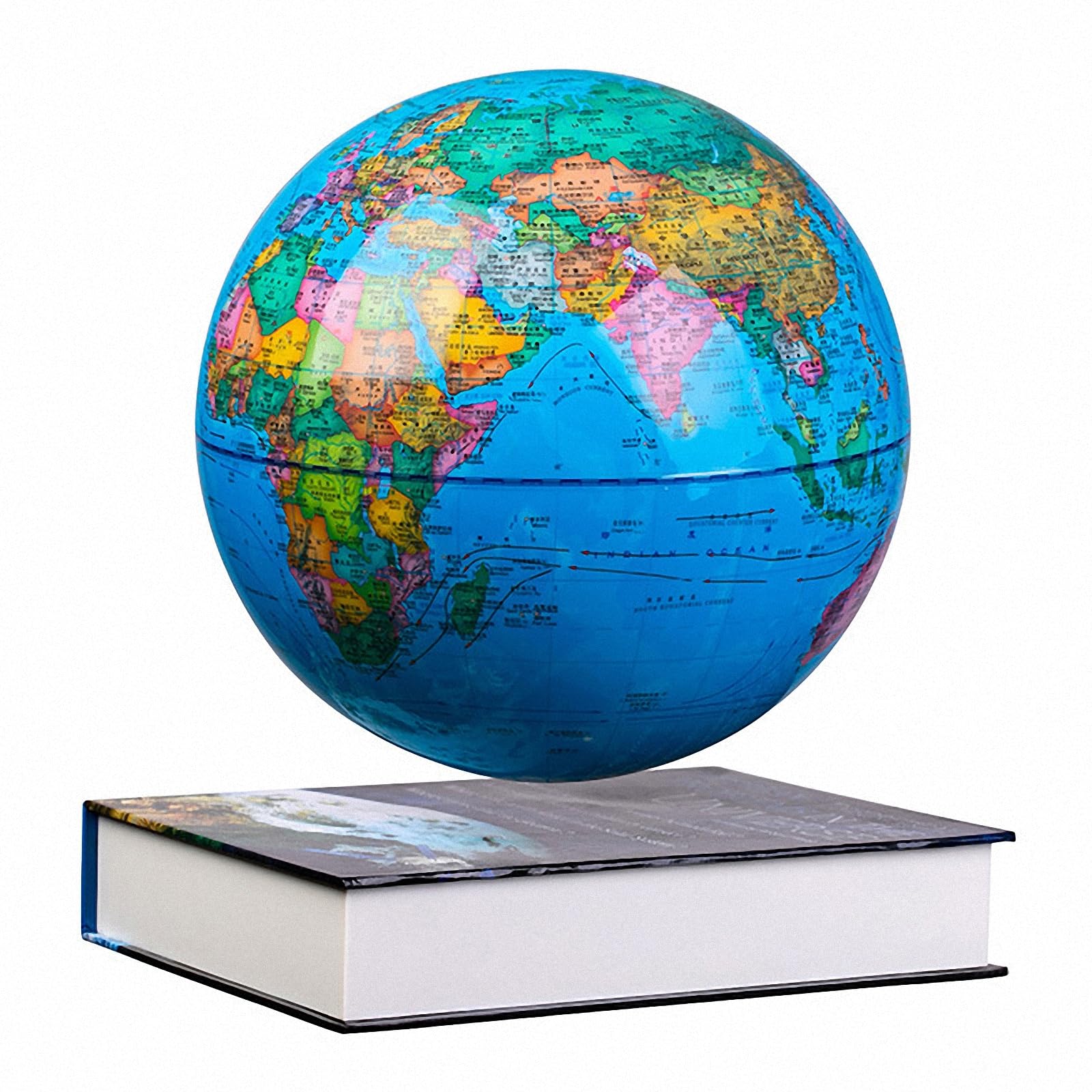 MAOTN Magnetic Levitation Globe For Home, 360° Floating Ornament For Children Learn, Creative Birthday Gift,Style7,20cm