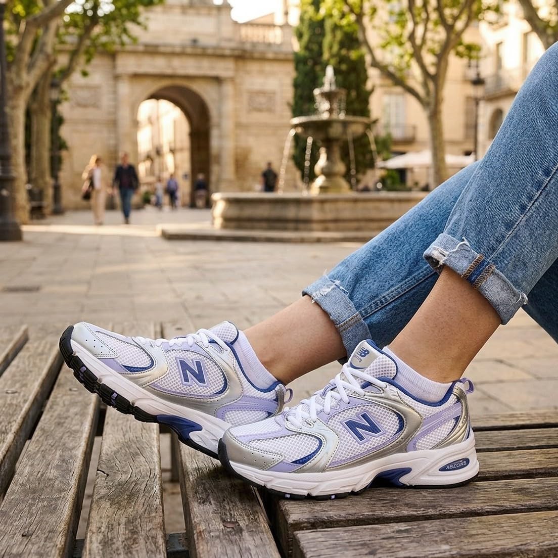 New Balance 530 Unisex Running Inspired (U53052N) (Argento Metallizzato/Daybreak/Magic Blue)