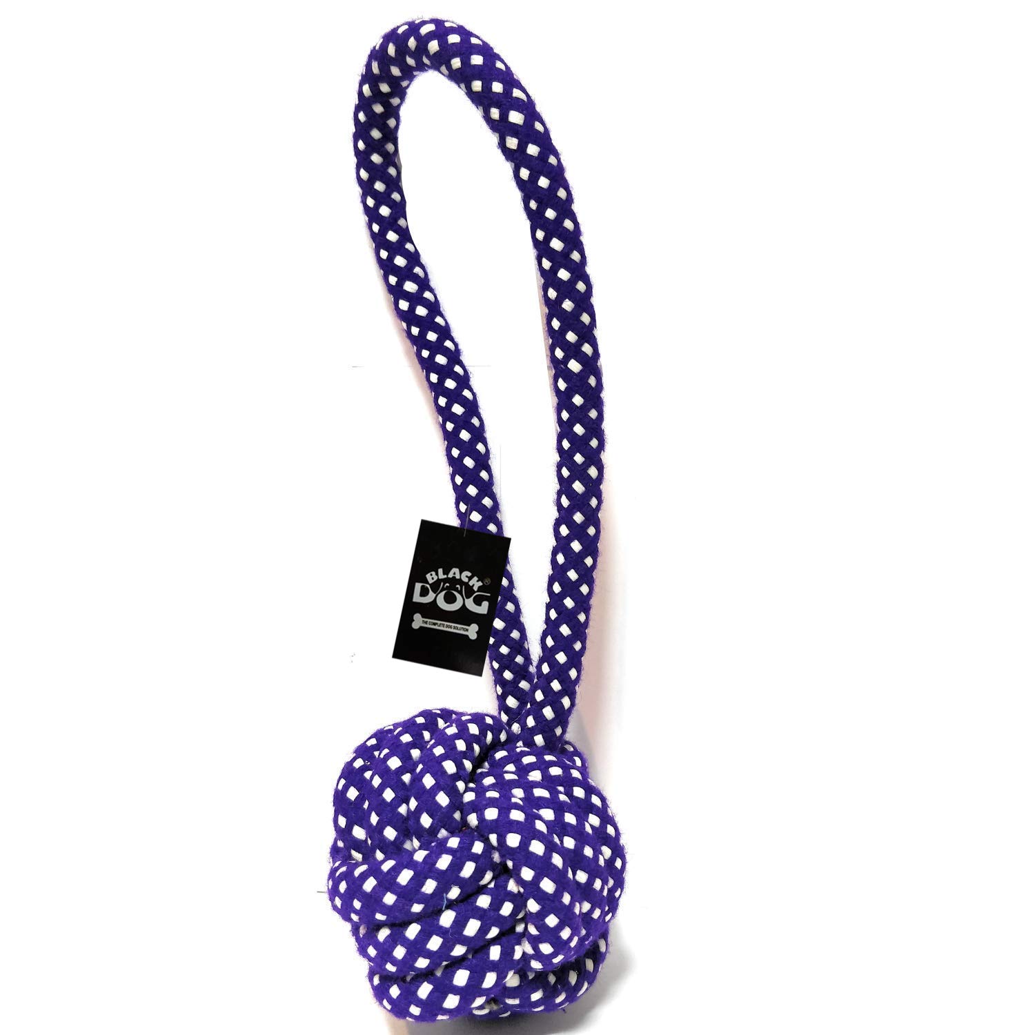 Black Dog Cotton Durable Dog Chew Rope Ball Toy for Small to Medium Dogs (Color May Vary) (B07XZN699T) Amazon Price History, Amazon Price Tracker