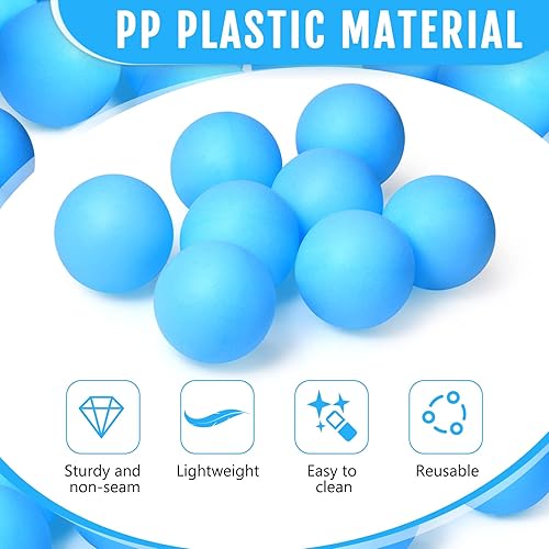 Miniatura 3 de Paquete de 100 pelotas de tenis de mesa, pelotas multicolor de 1.575in, bolas de plástico de 1.575in, bolas de cerveza de 1.575in, bolas pequeñas a