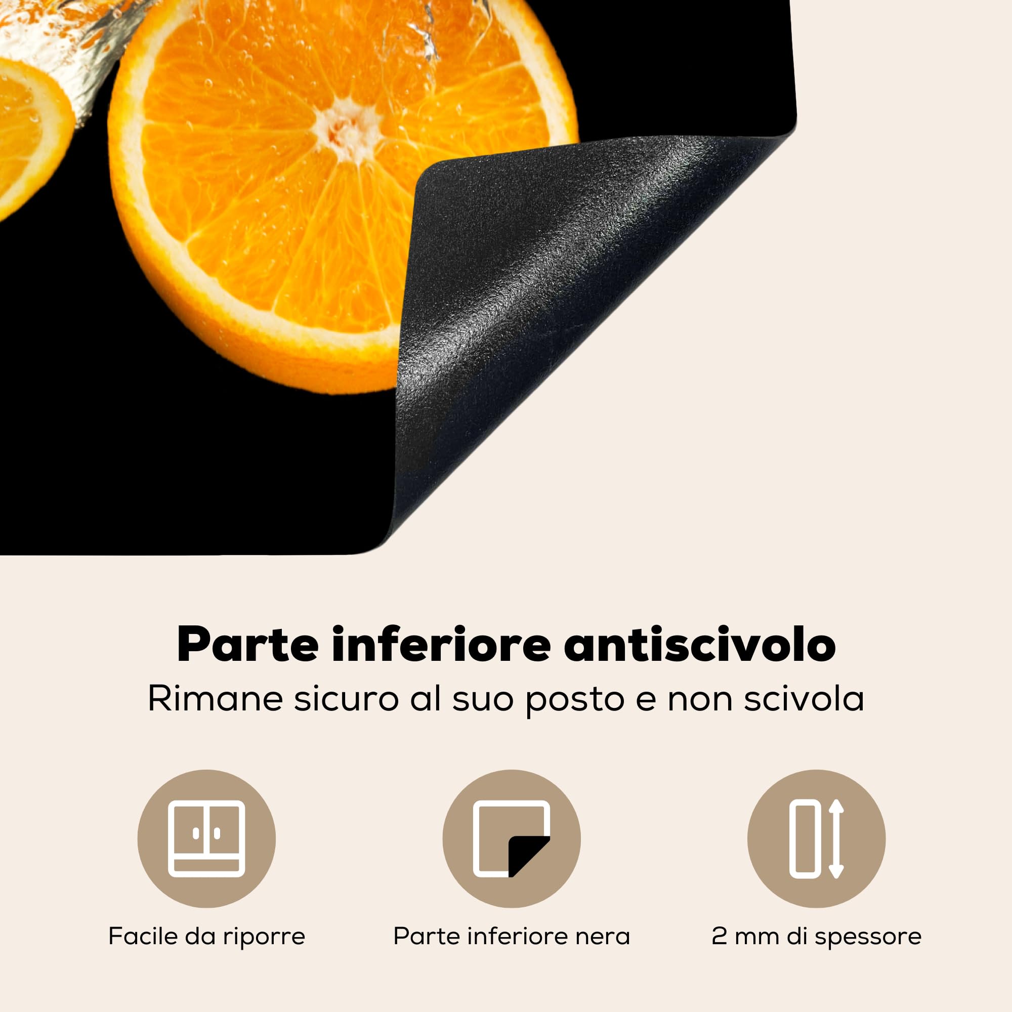 KitchenYeah© Coperchio Piano Cottura 75x52 Cm Cucina Copri Fornelli - 8