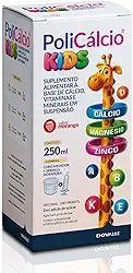 PoliCálcio® Kids 250 ml – Suplemento de Cálcio com Vitaminas e Minerais