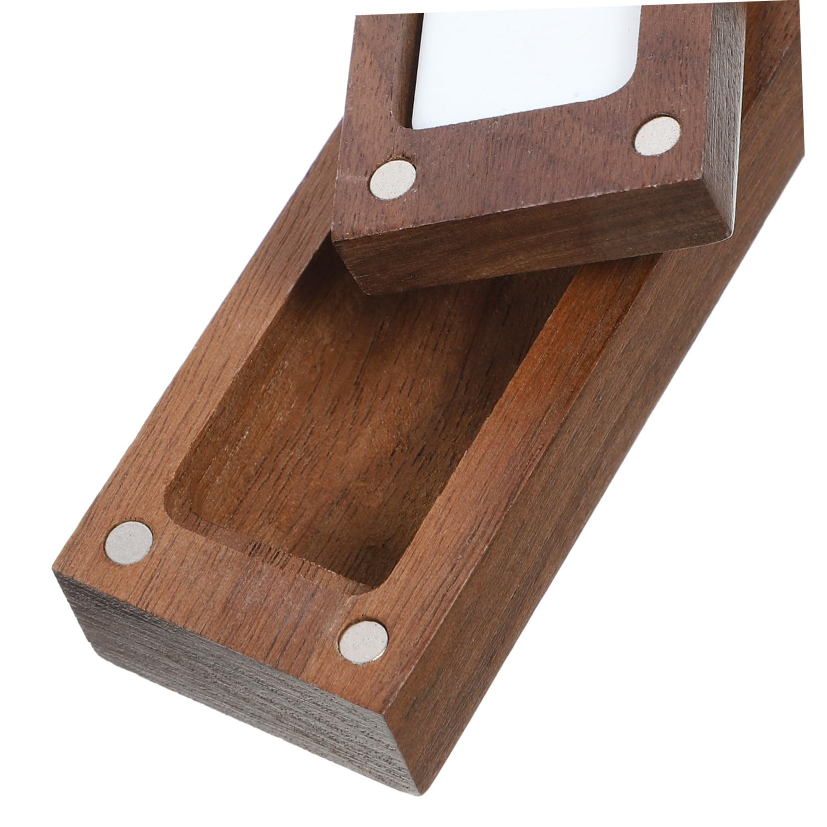 Caja de Acuarela Vacía de Madera Marrón, Portátil, Ligera y Fácil