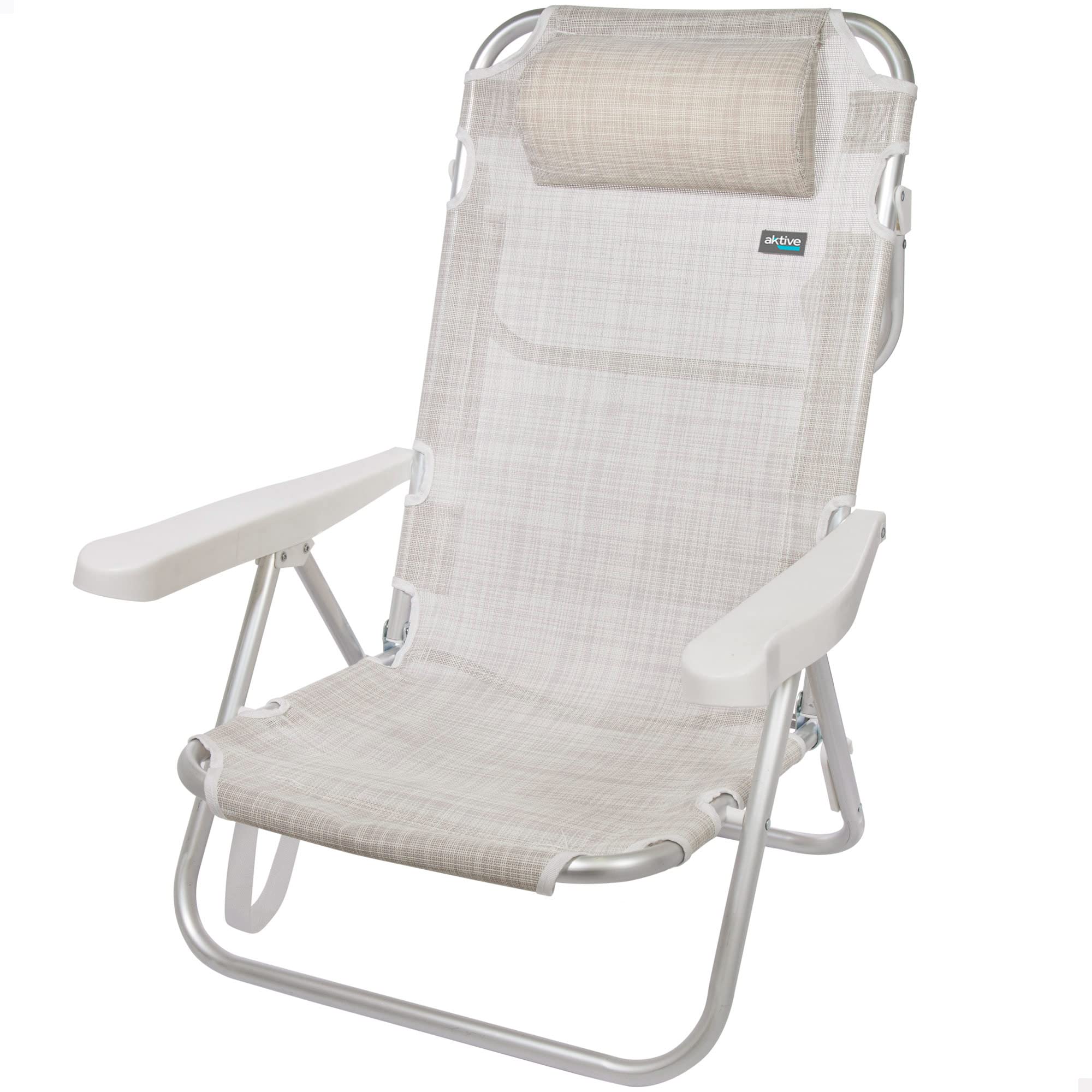 SILLA PLEG ALU 5 POS 48X46X84CM C/COJIN+ASA-TEXTILENO-I