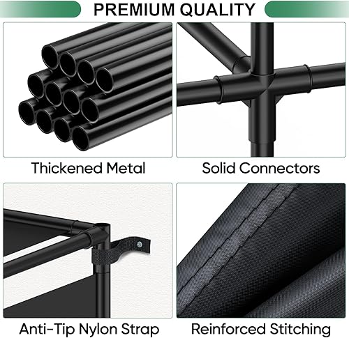 Miniatura 3 de BALEINE Estante de almacenamiento de cubos, estantes organizadores de cubos de almacenamiento de metal, estantería de bricolaje, estante organizador