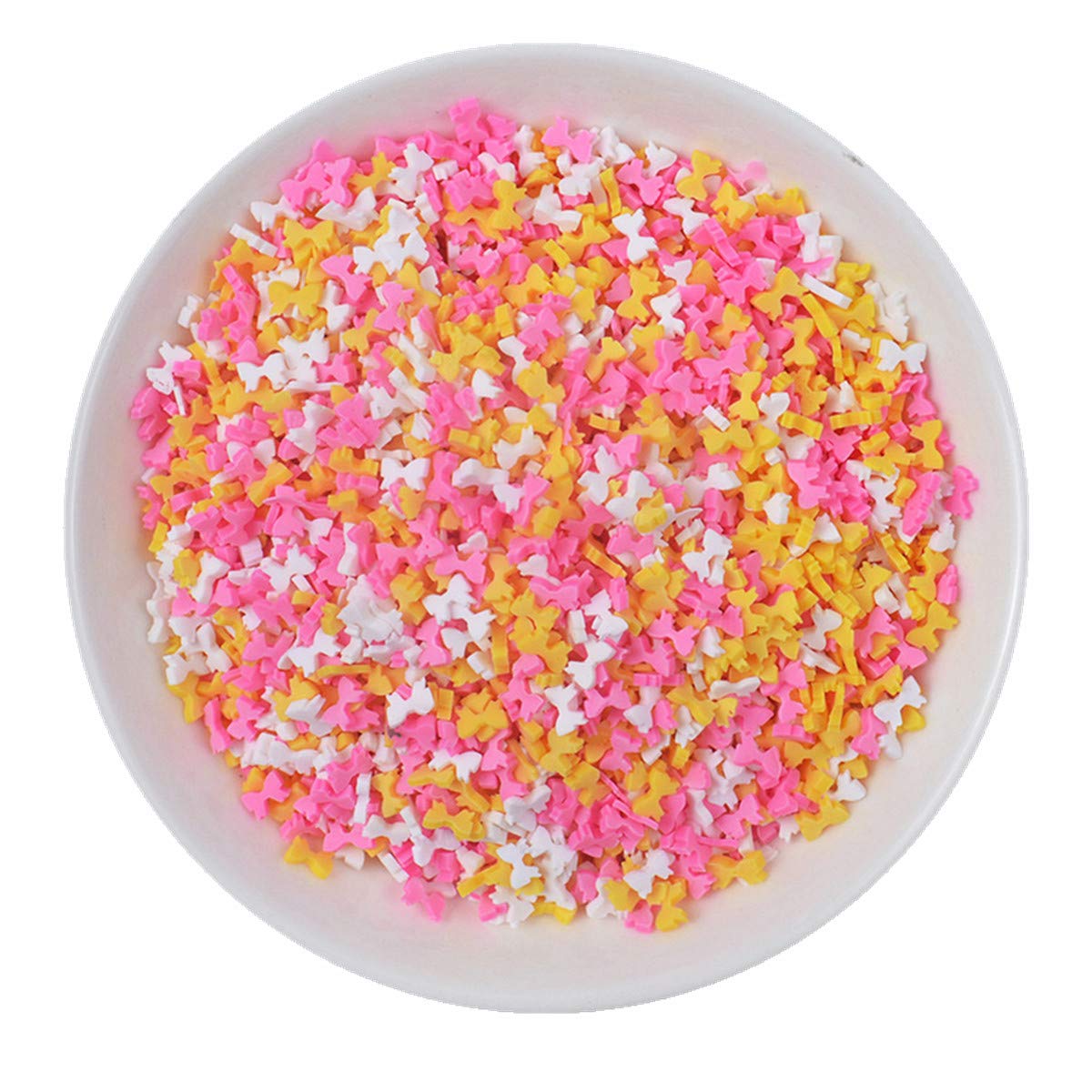 Bow21 100g Resin Flatbacks Slime Accessories Clay Sprinkles Decoration for Charms Filler DIY Supplies Fake Candy Chocolate Cake Dessert Mud Particle Scrapbook Phone Case