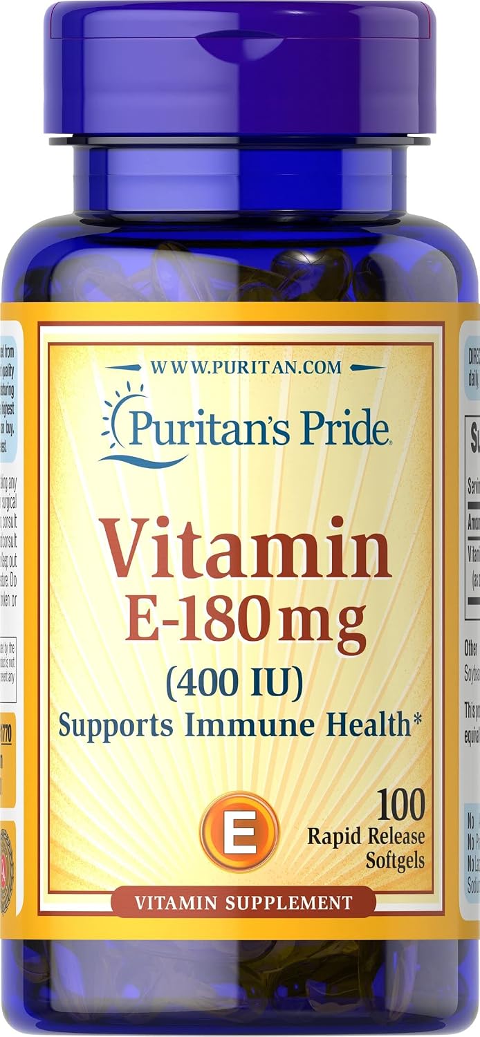 Puritan's Pride Vitamin E-400 Iu Softgels, 100 Count