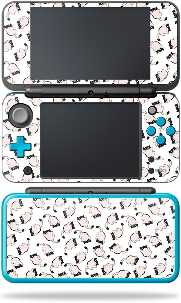 MightySkins Skin Compatible with Nintendo New 2DS XL - Raining Cats | Protective, Durable, and Unique Vinyl Decal wrap Cover | Easy to Apply, Remove, and Change Styles | Made in The USA : Video Games