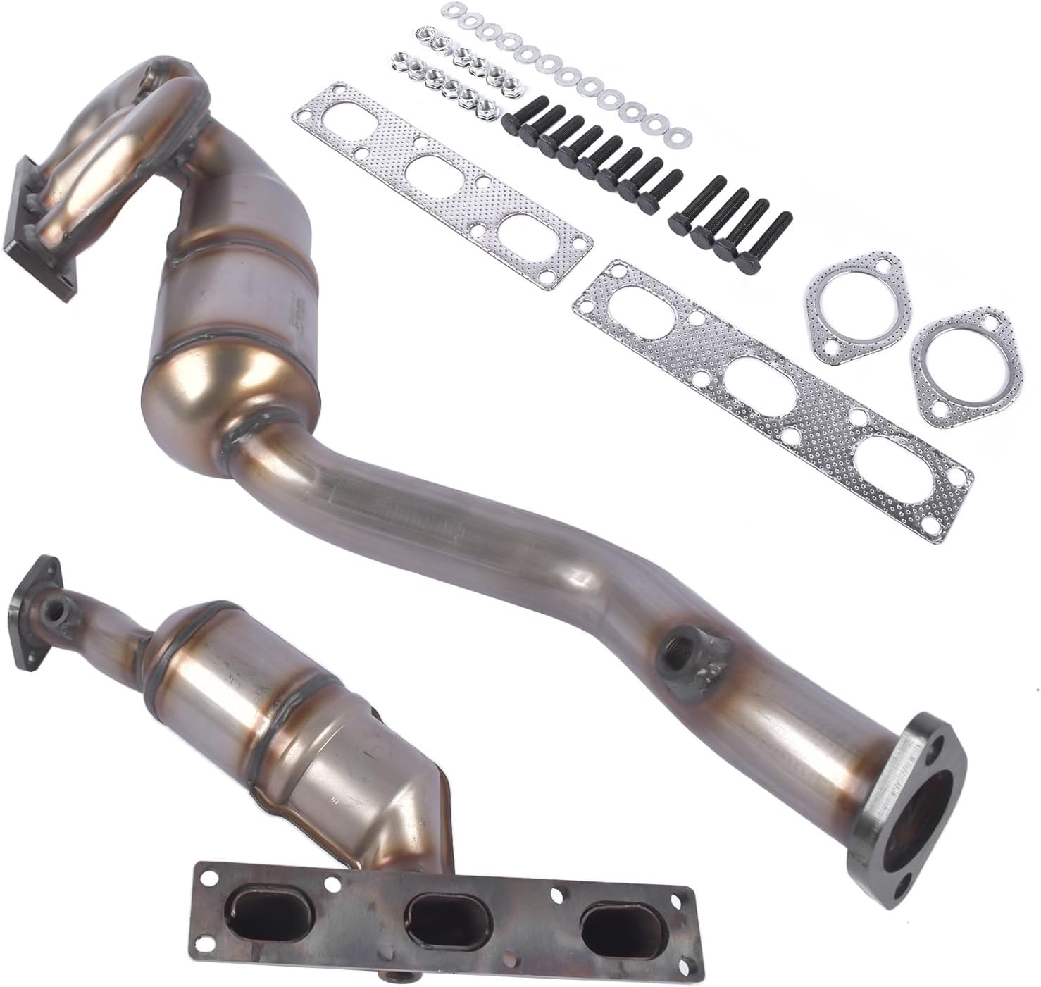 Direct Fit Catalytic Converter Manifold Replacement 2001-2002-2003-2004-2005 For BMW 330i 330ci 330xi E46 3.0L Stainless Steel OBDII EPA Compliant Fix Check Engine Light
