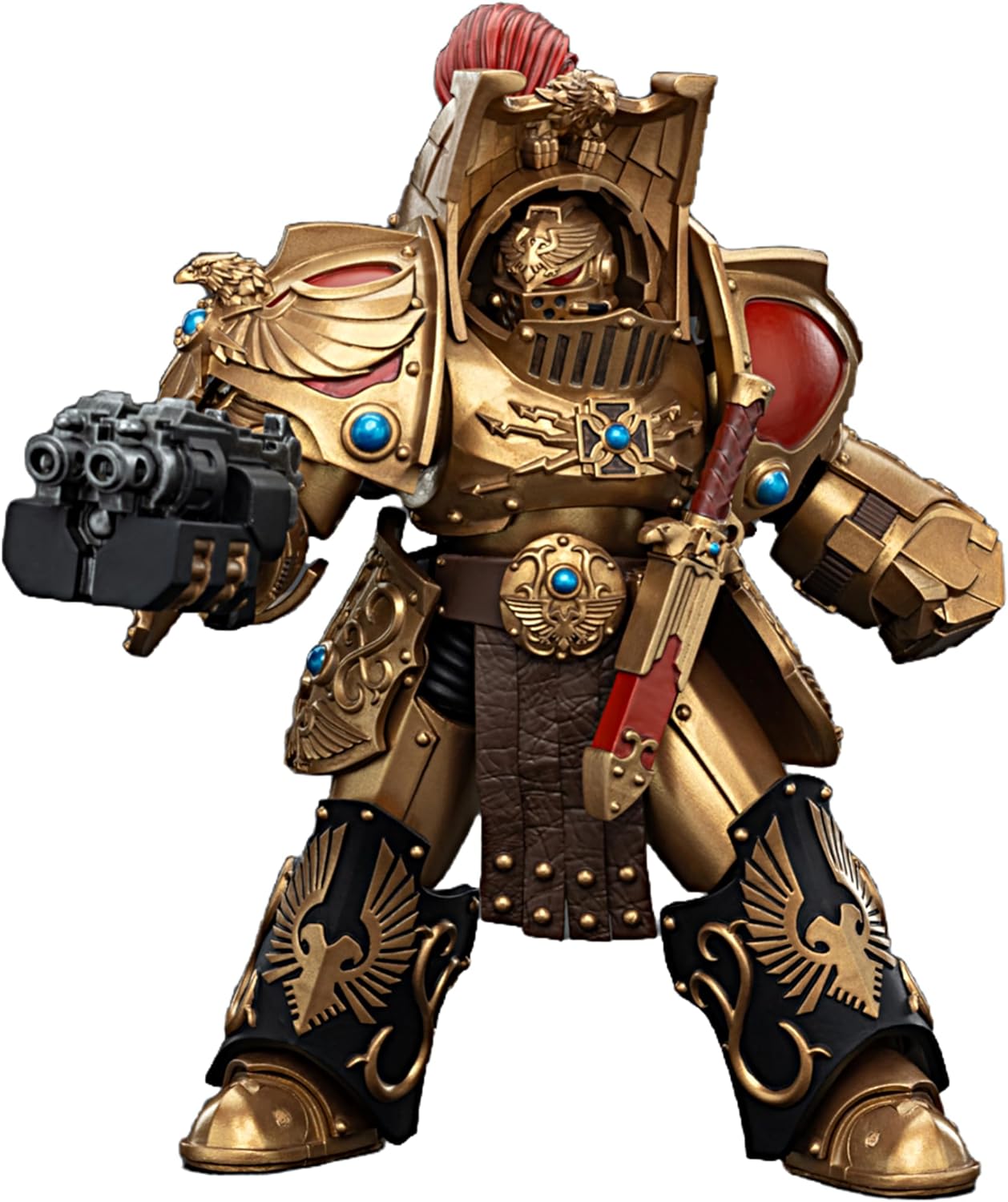 JOYTOY Warhammer 40k 1/18 Action Figure Legio Custodes Aquilon Terminator Squad Set of 3 Figures Collectible Gifts,Toys for Kids 15+ and Adults 5.39-inch