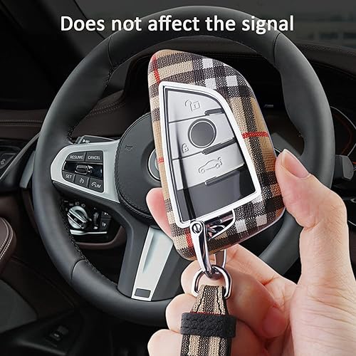 Miniatura 7 de Kwak's Funda para llave compatible con funda para llavero de 3 x 2 x 5 x 1, diseño de cuadros de alta calidad, adecuadas para nuevas llaves