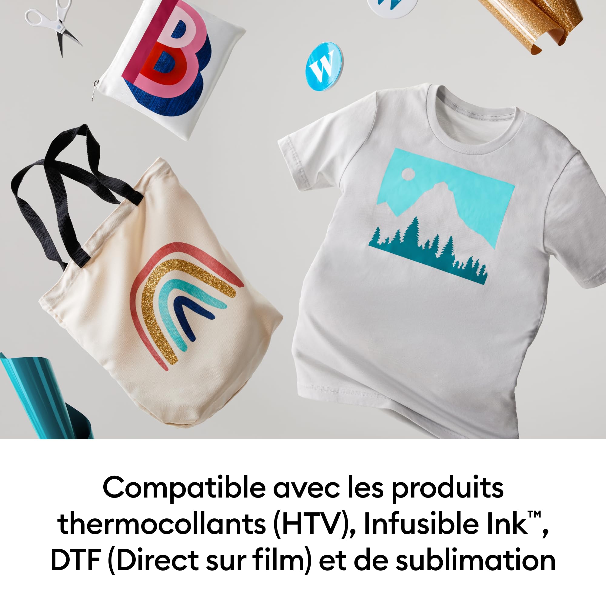 Cricut EasyPress SE (22.9 x 22.9 CM), presse à chaud pour t-shirts, coussins, sacs fourre-tout et plus encore – Framboise