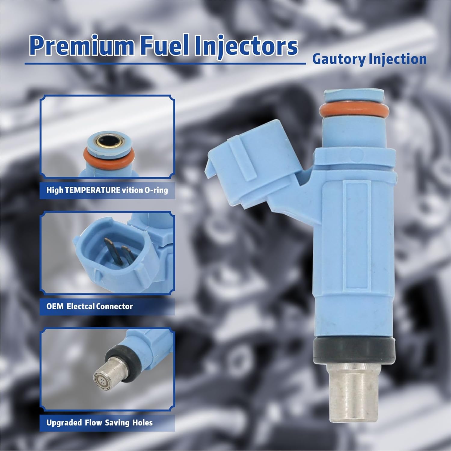 EAT252 Fuel Injector Compatible with Suzuki King Quad 500 700 750 LT-A700X LT-A750X XC XP XZ XPC XPZ XPZC XPZS 2005-2013 Replaces 15710-31G01