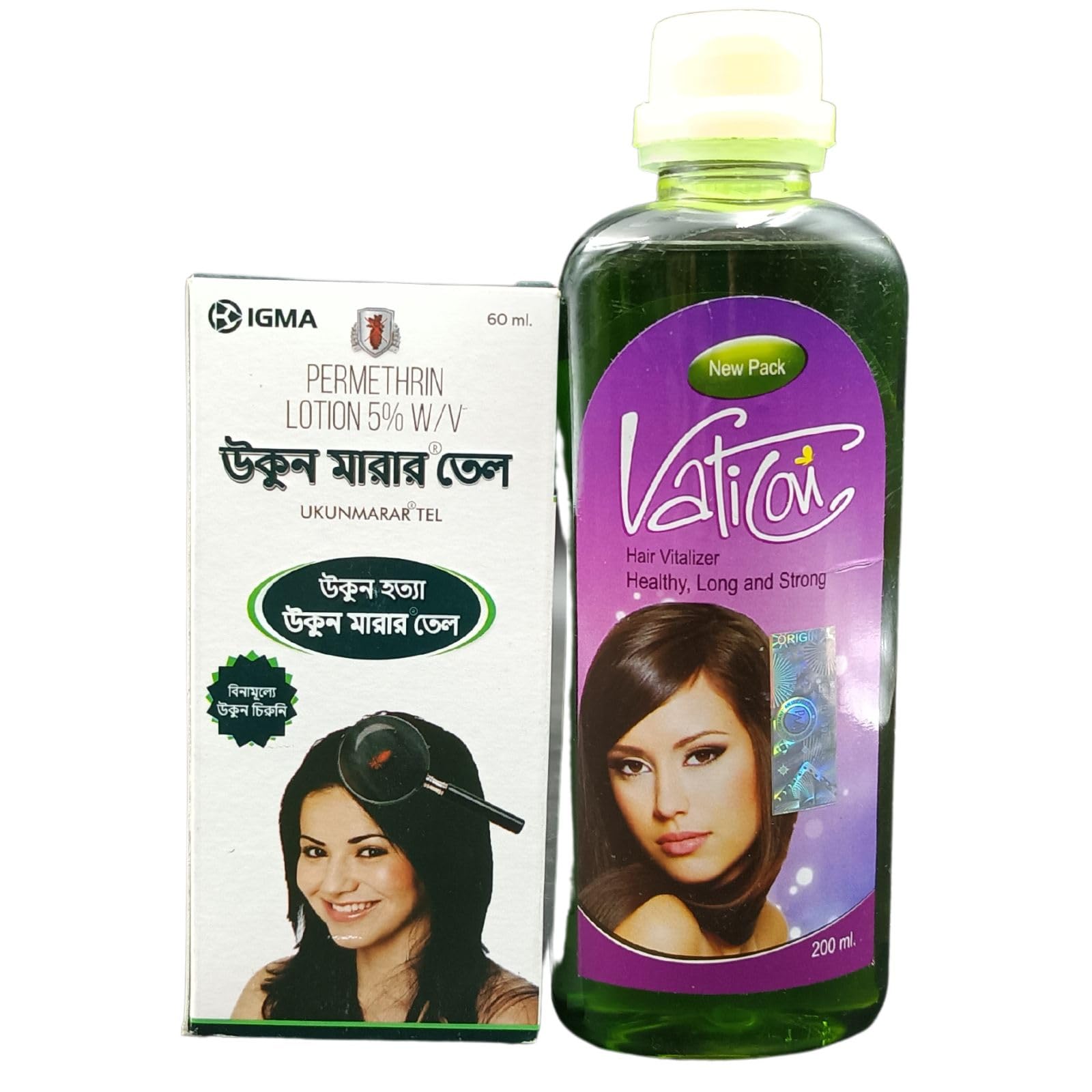 Ayurvedic Vaticon Oil and Ukunmarar Tel For healthy Hair | Lice free | Long and Strong Hair | 200ml + 60ml | Combo Pack-image-38