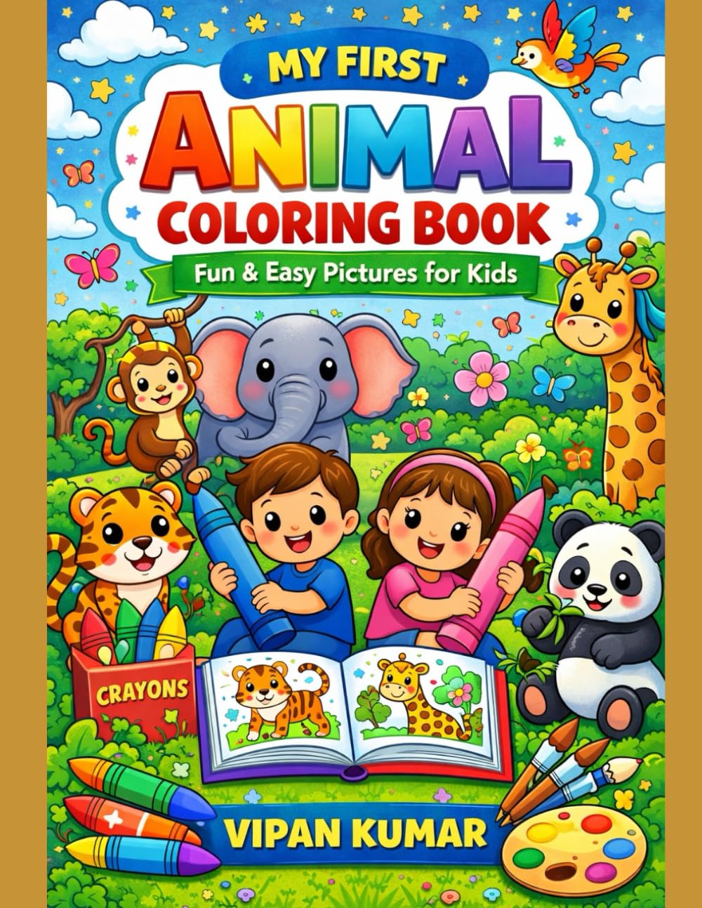 Cute Animals Coloring Book: Perfect for Kids Who Love to Color
