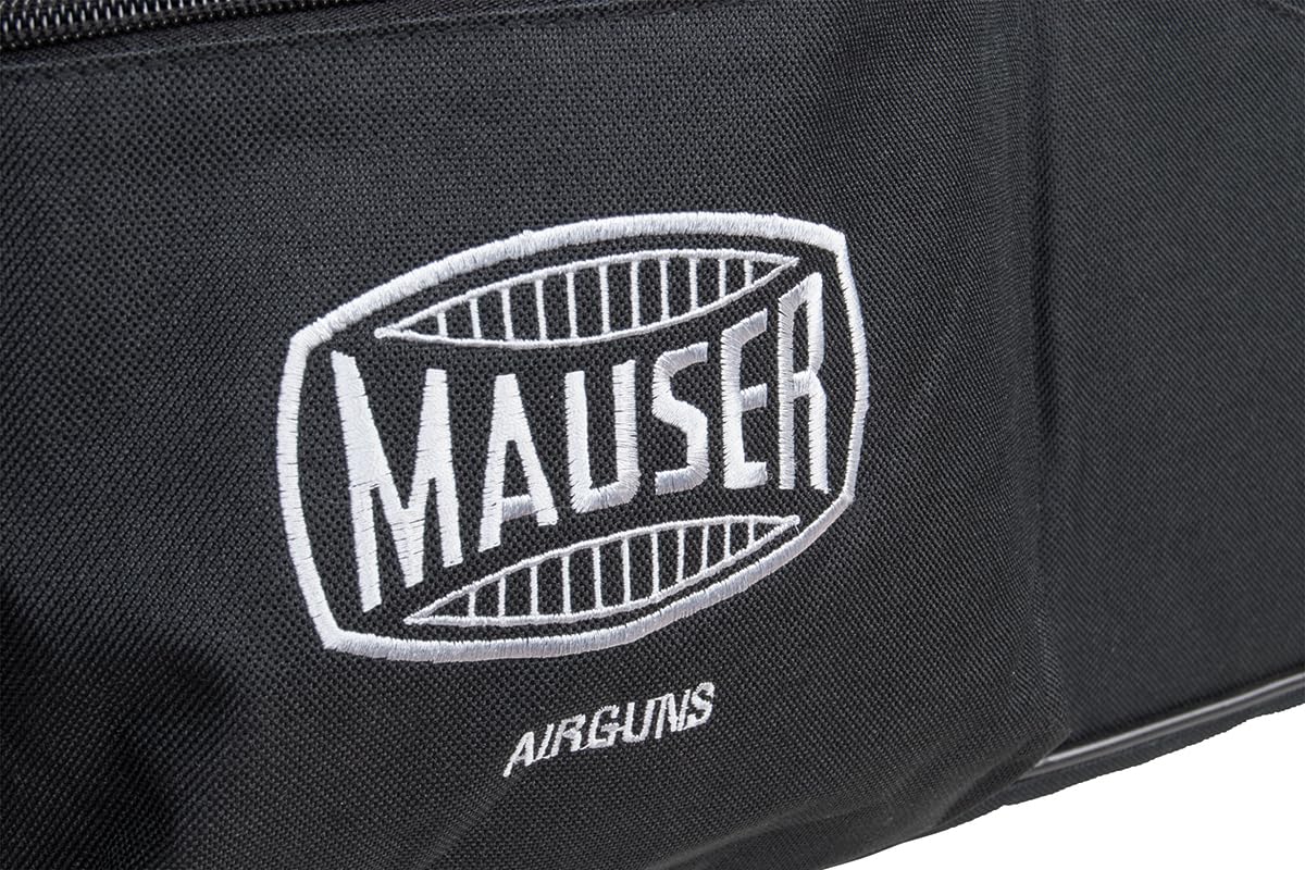 MAUSER Gewehrtasche 124cm Futteral Nylon m. Schultergurt verstellbar, Schaumstoffpolsterung, Außentaschen