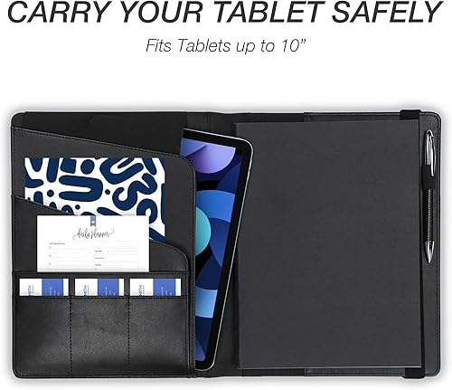 Vista 10 de Samsill Professional Padfolio - Currículum/cartera comercial, almacenamiento de documentos, tarjeta comercial y anotador de bolsillo