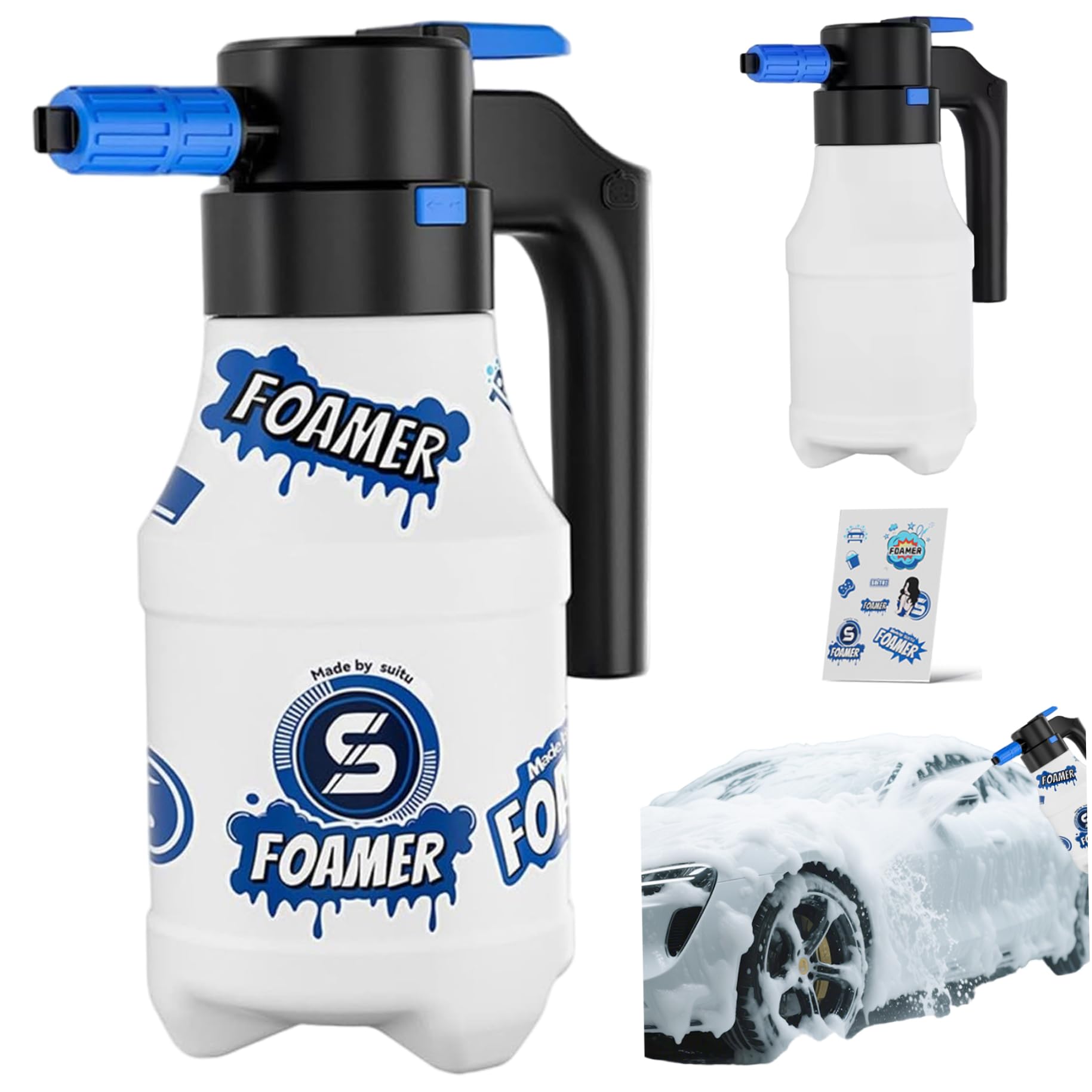 Pulvérisateur de mousse électrique fini la pompe manuelle pour laver voiture et terrasse