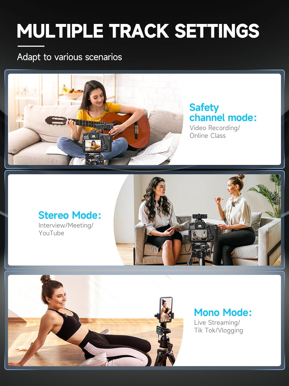 SYNCO Wireless Microphone with Touch Screen, G3 PRO 2.4G Dual Lavalier Mic 820FT 10H Battery Charging for DSLR Smartphone Laptop with Noise Reduction, Camera-Lapel-Microphones-for-Podcast