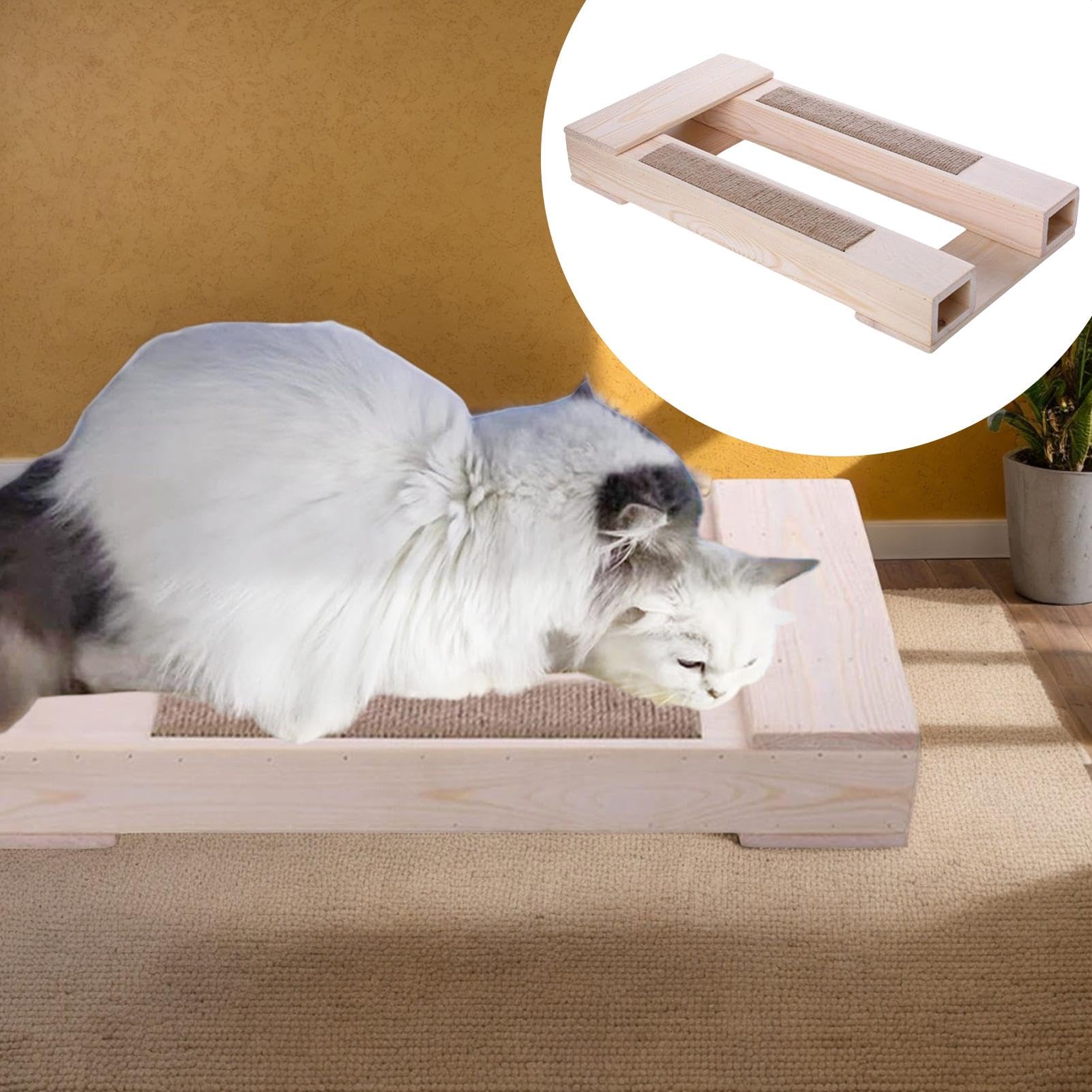 Sgabelli da riproduzione per gatto, sedia da riproduzione di gatti - per accoppiamento a gambe cortometraggi Sedia in legno | Compagno di rimozione della noia per gatti grandi piccoli per